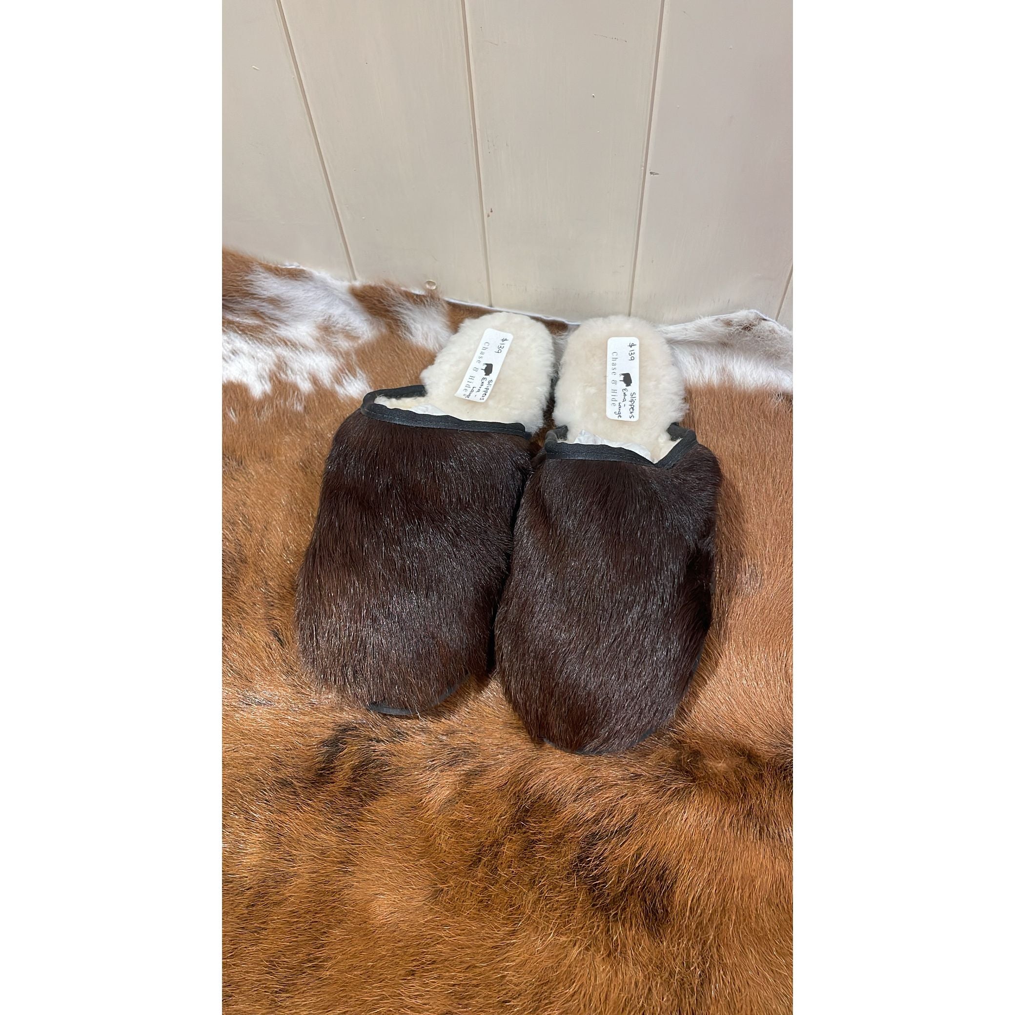 Cowhide Slippers