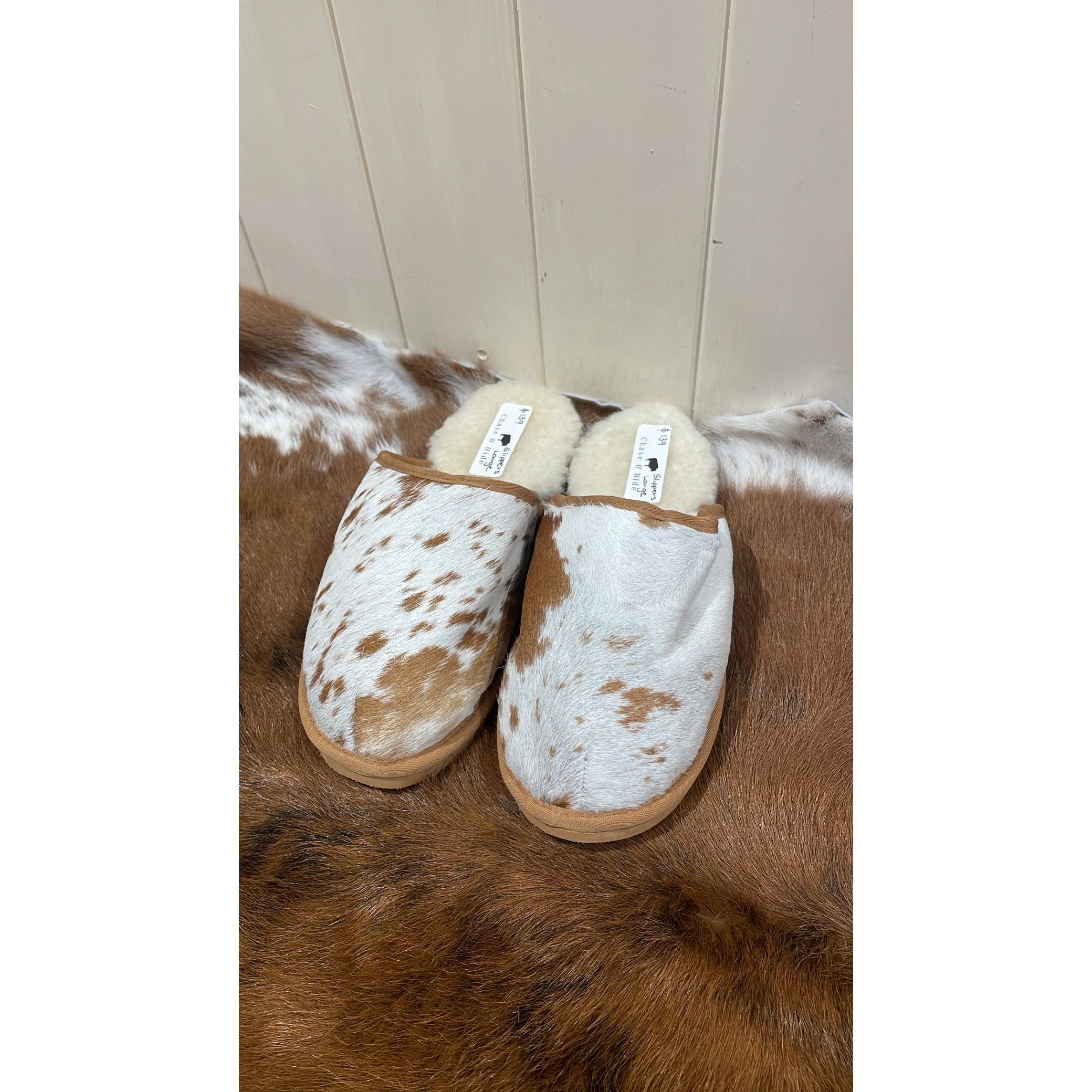 Cowhide Slippers