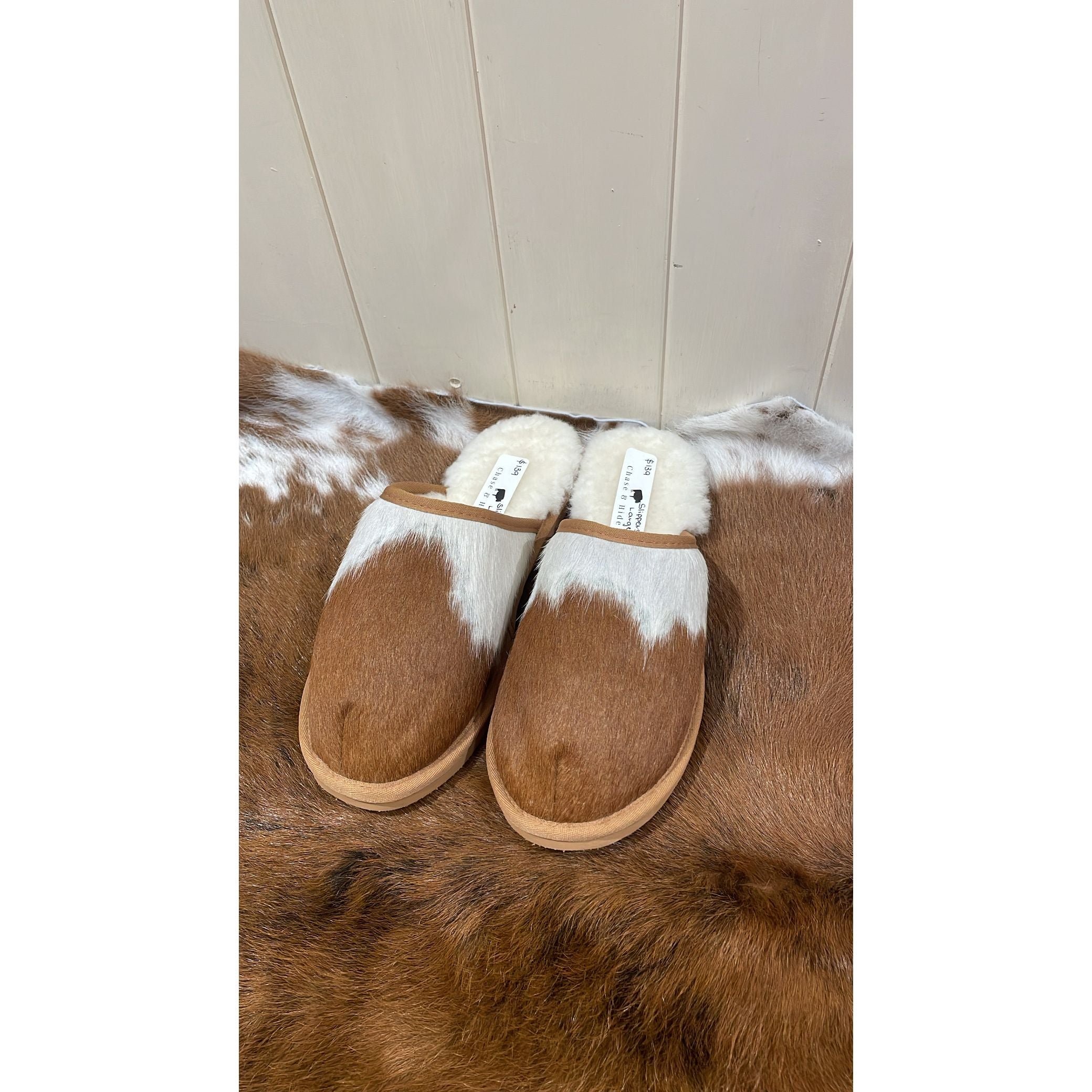 Cowhide Slippers