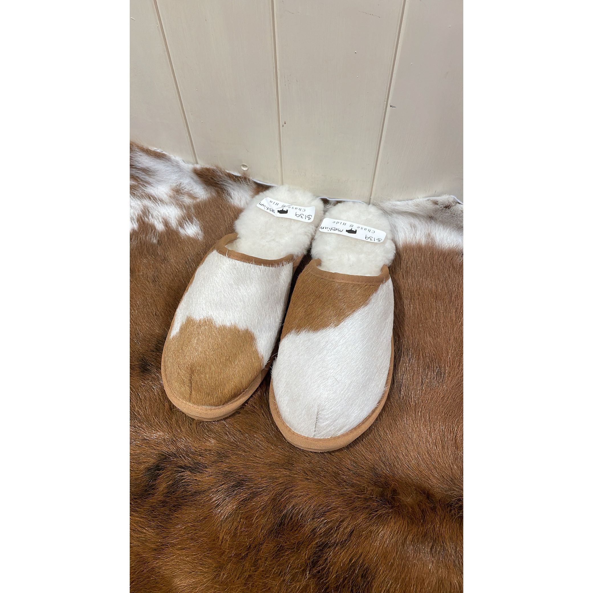Cowhide Slippers
