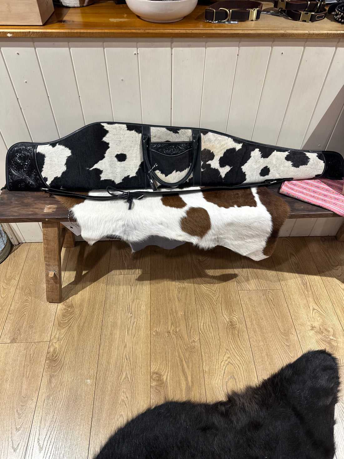 Rifle / Gun Case Cowhide and Tooling - Gun