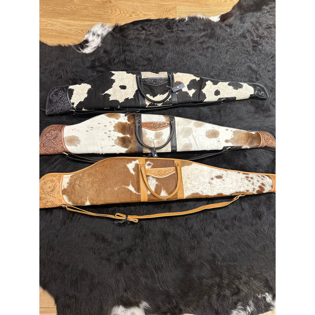 Rifle / Gun Case Cowhide and Tooling - Gun