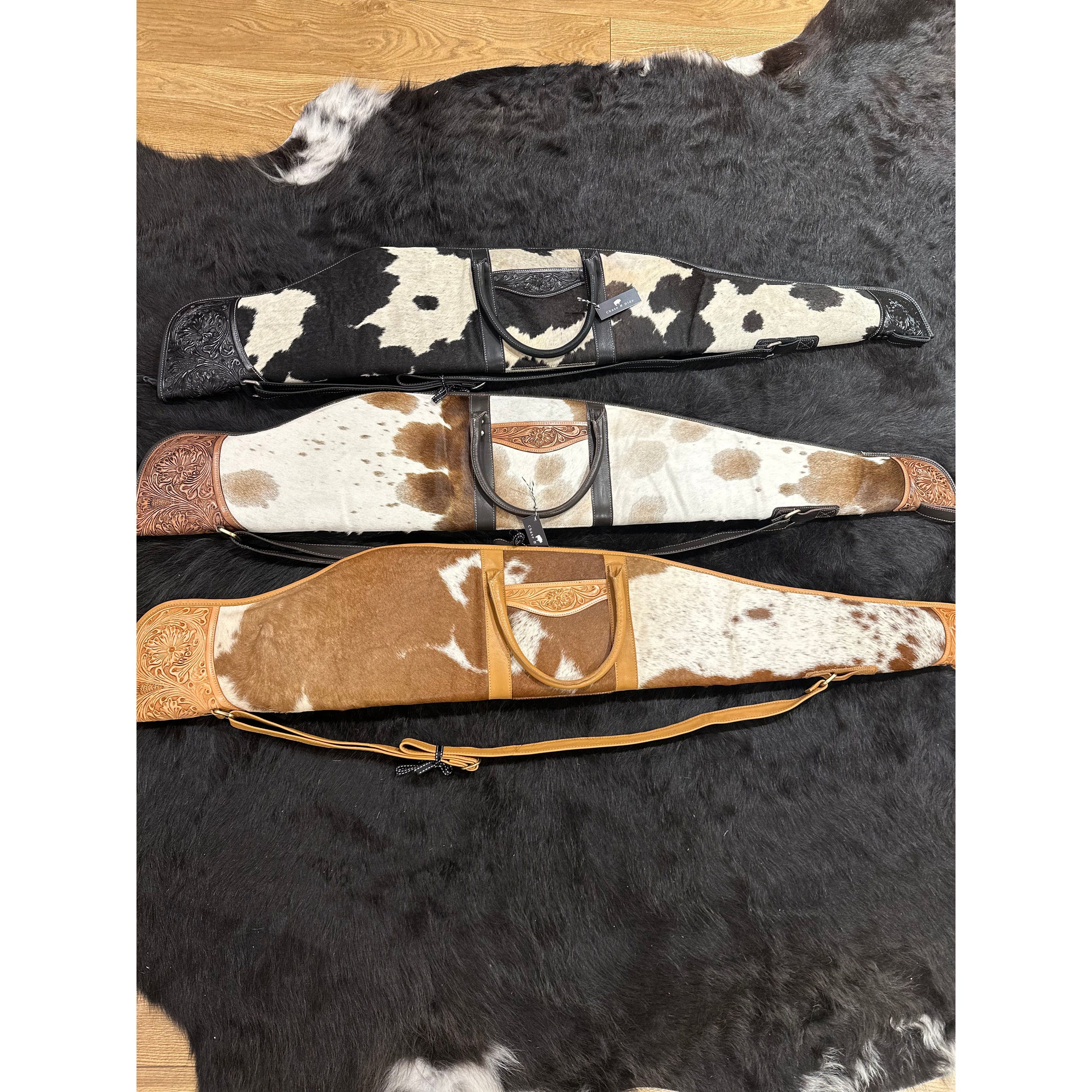 Rifle / Gun Case Cowhide and Tooling - Gun