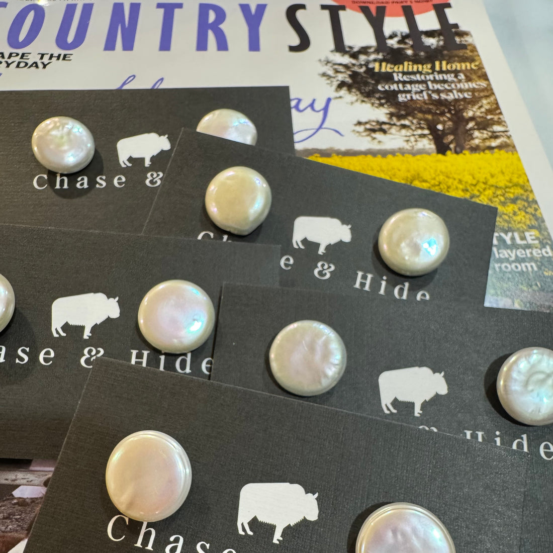 Freshwater Baroque Pearl Studs 15-17mm