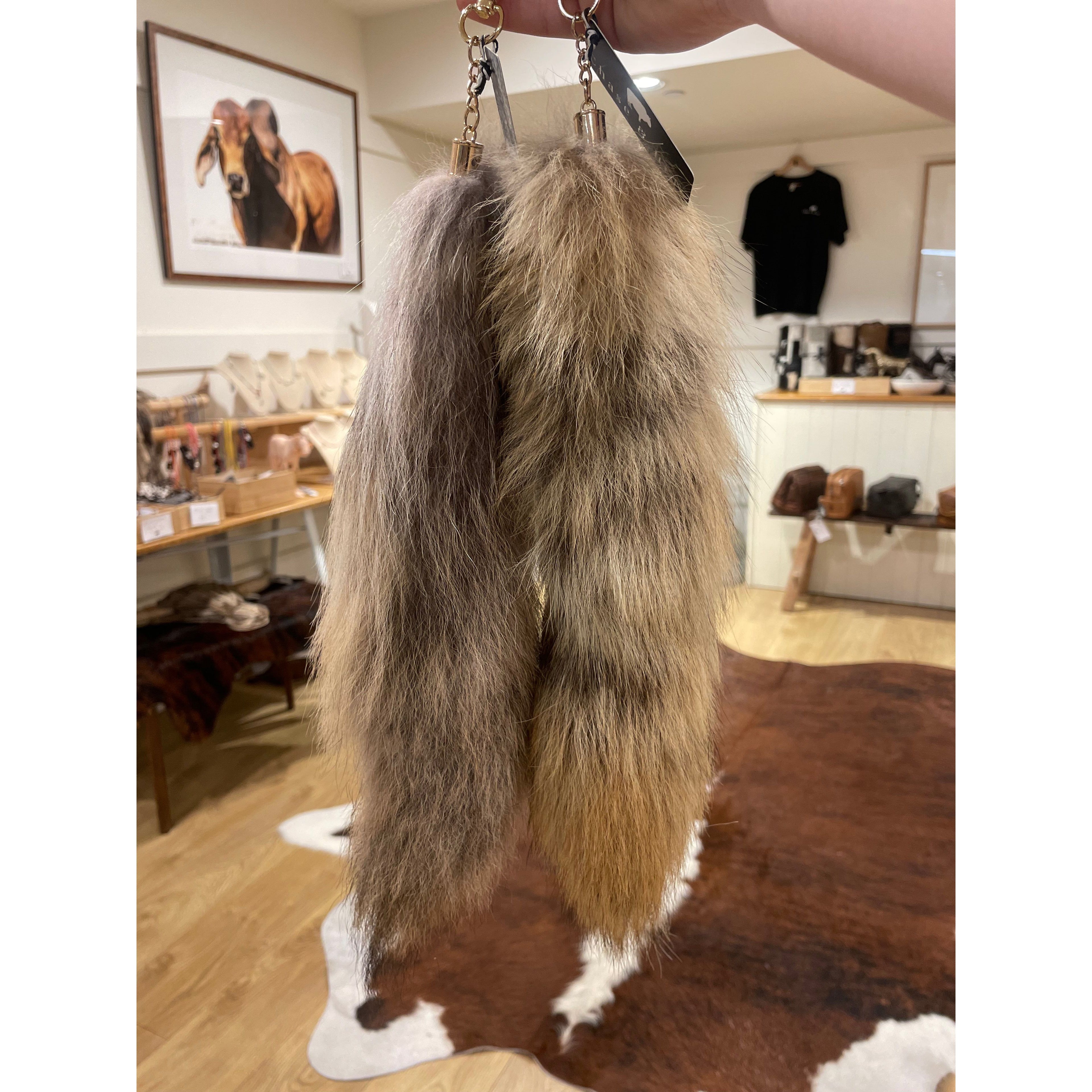 Fox Tail Keyring / keychain