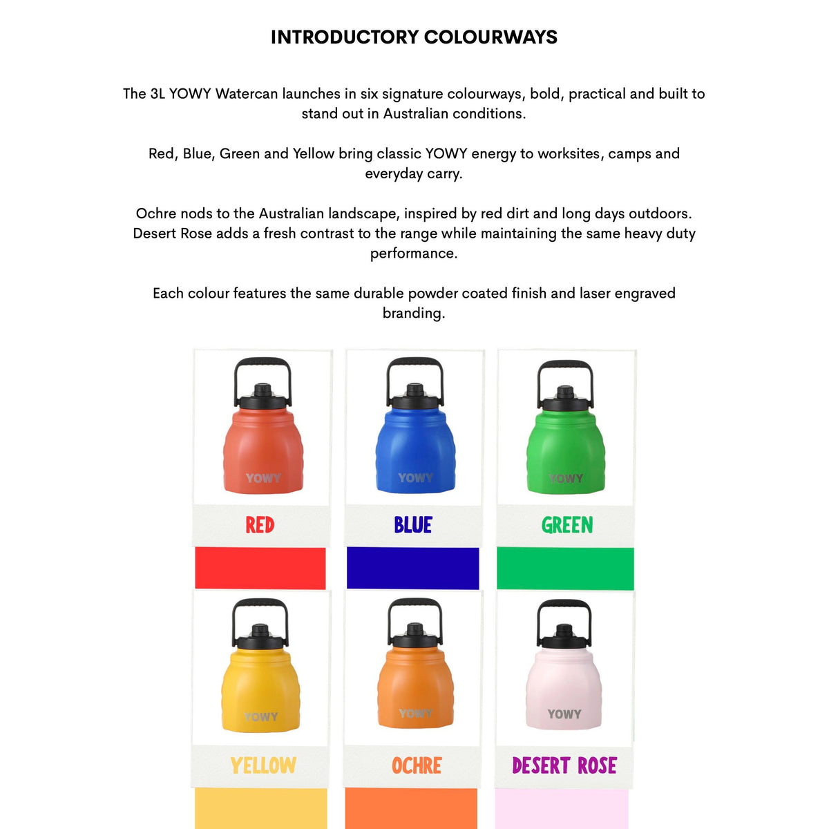Yowy Water Cans - Local pickup only. (call 0439667255 if you would like yowys shipped as freight applies)