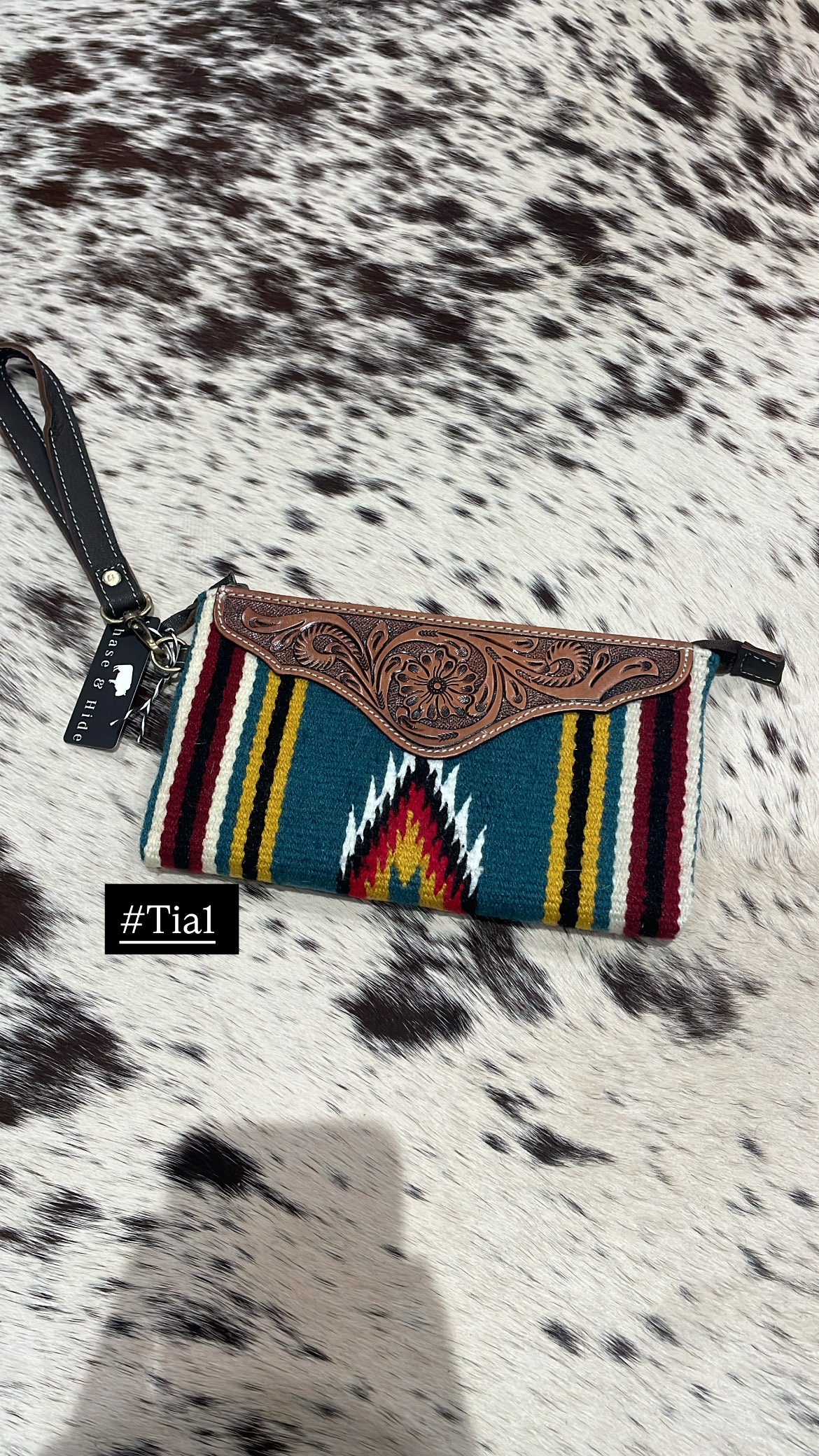 Tia Saddle Blanket Clutch