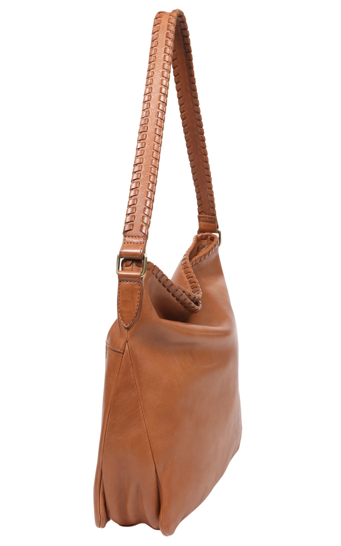 Tan soft leather handbag