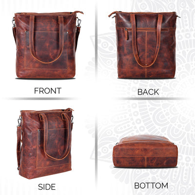 Sandel leather tote