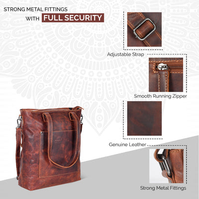 Sandel leather tote