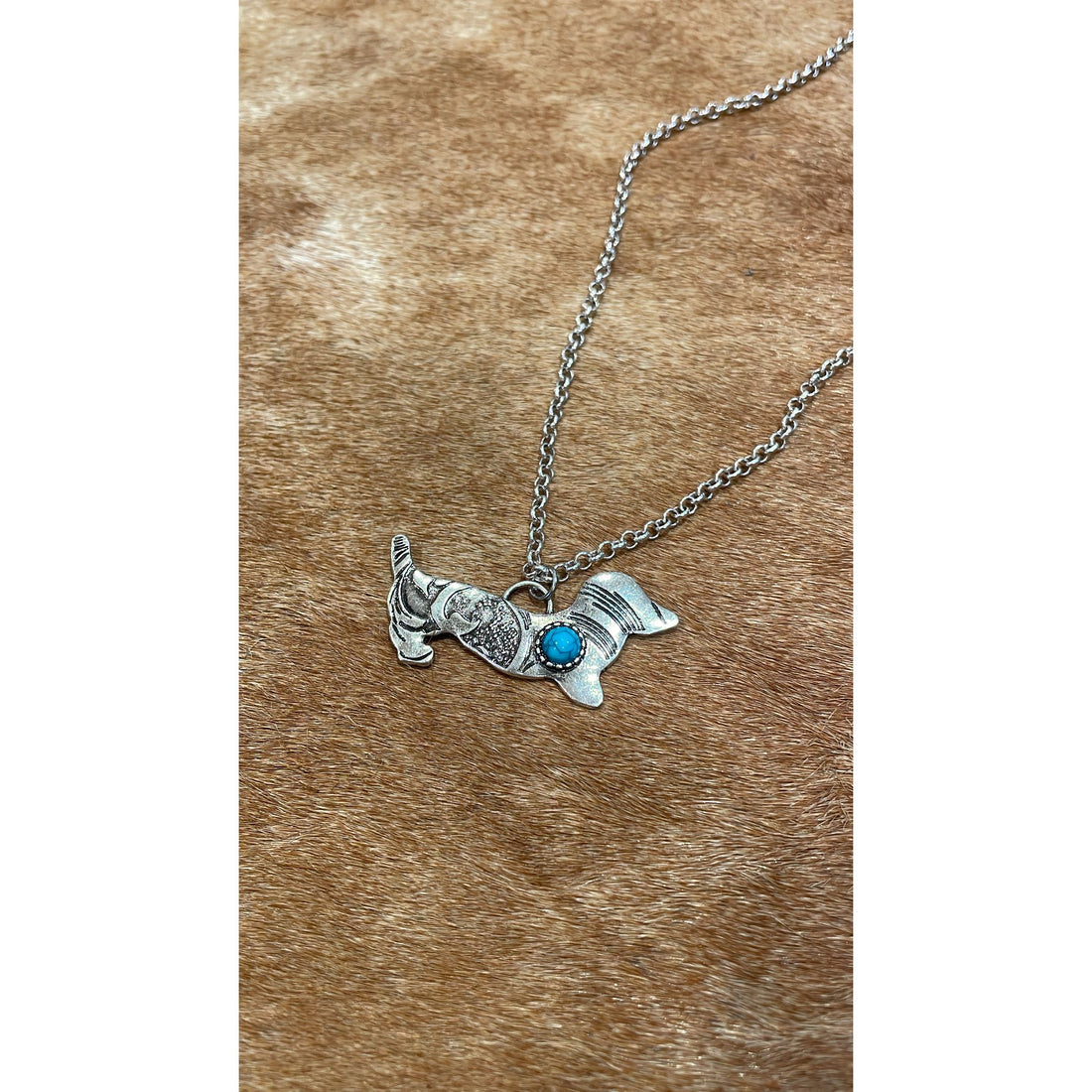 Silver Dachshund Necklace