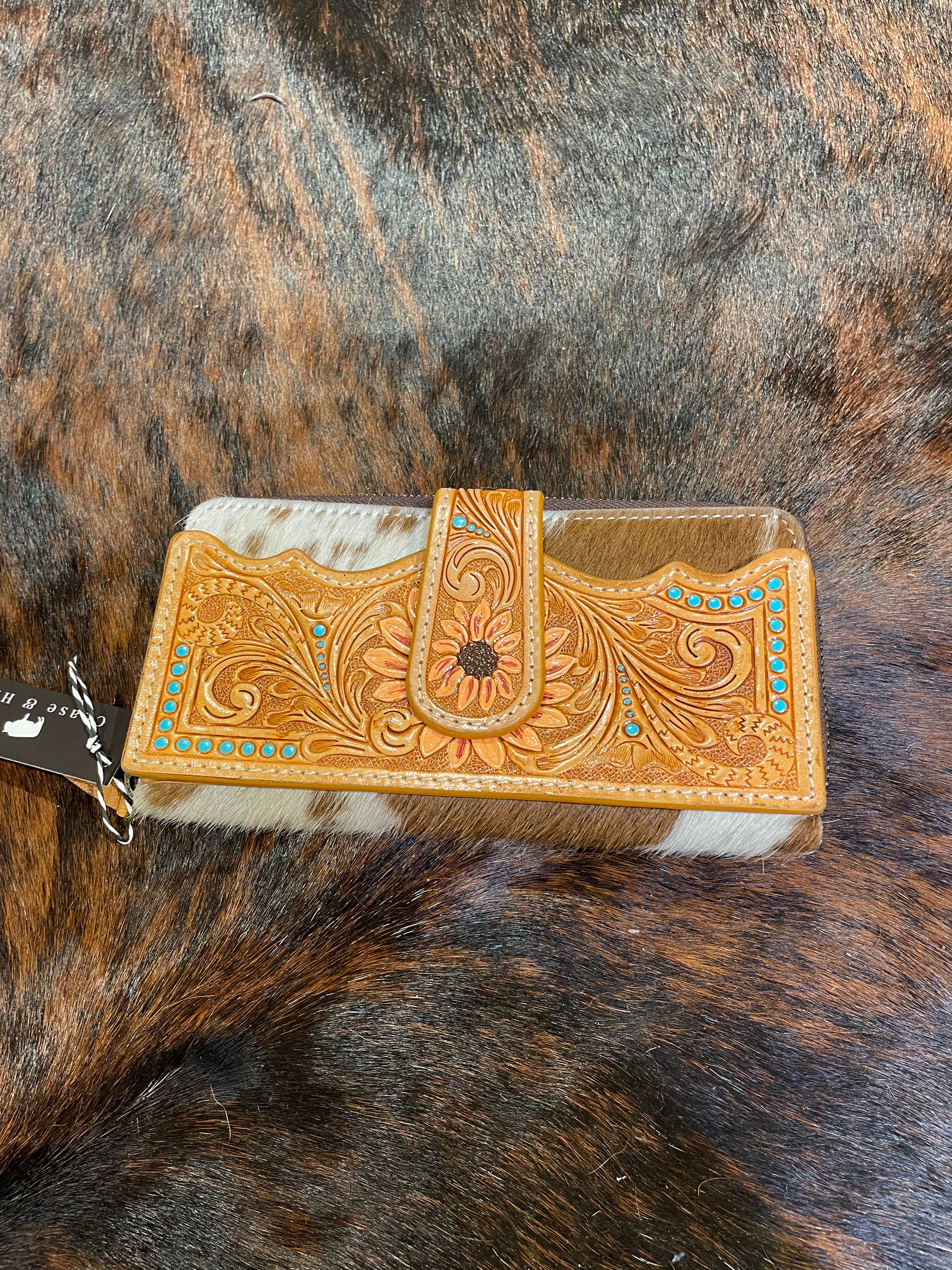 Sunflower Tooling Wallet -