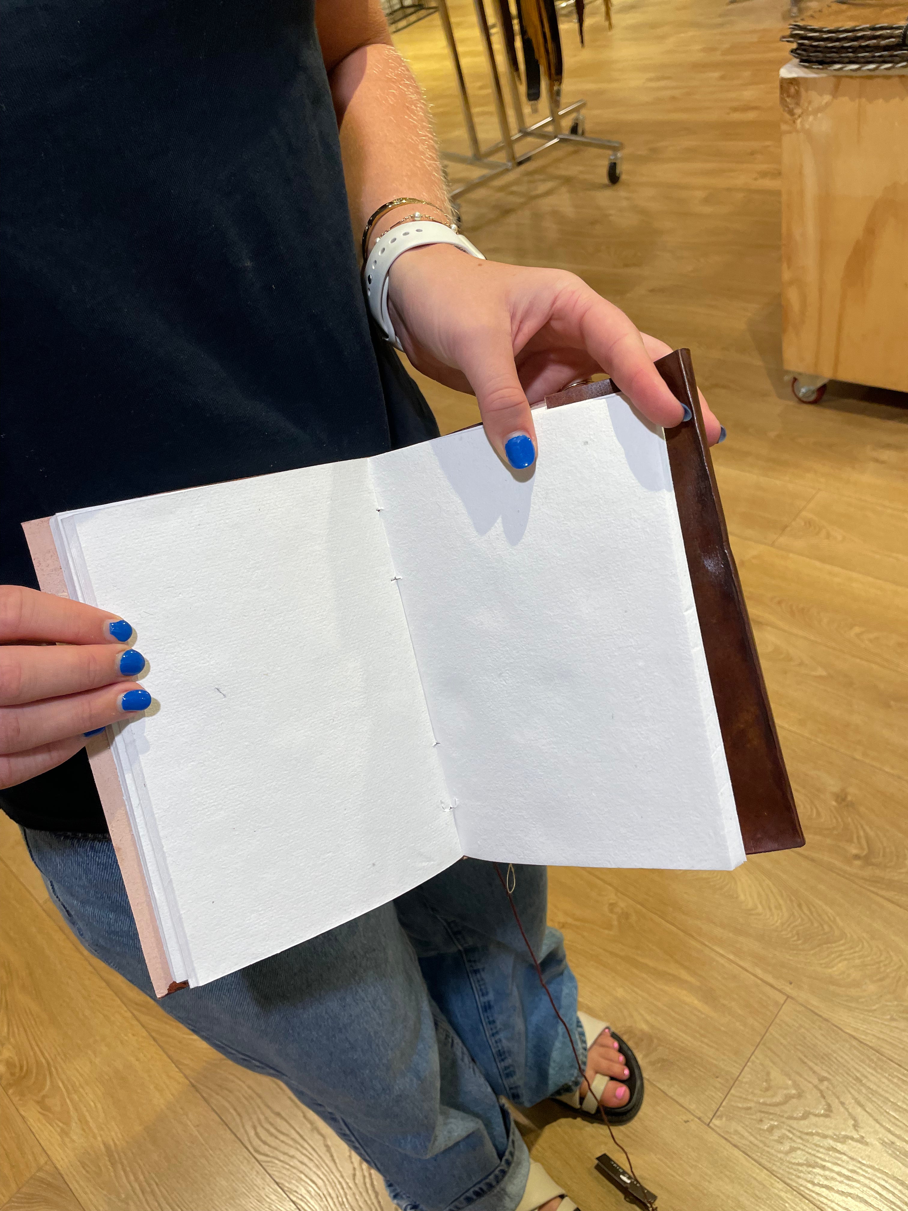 Leather Bound Notebook, Journal Scrap Book, Art Gift