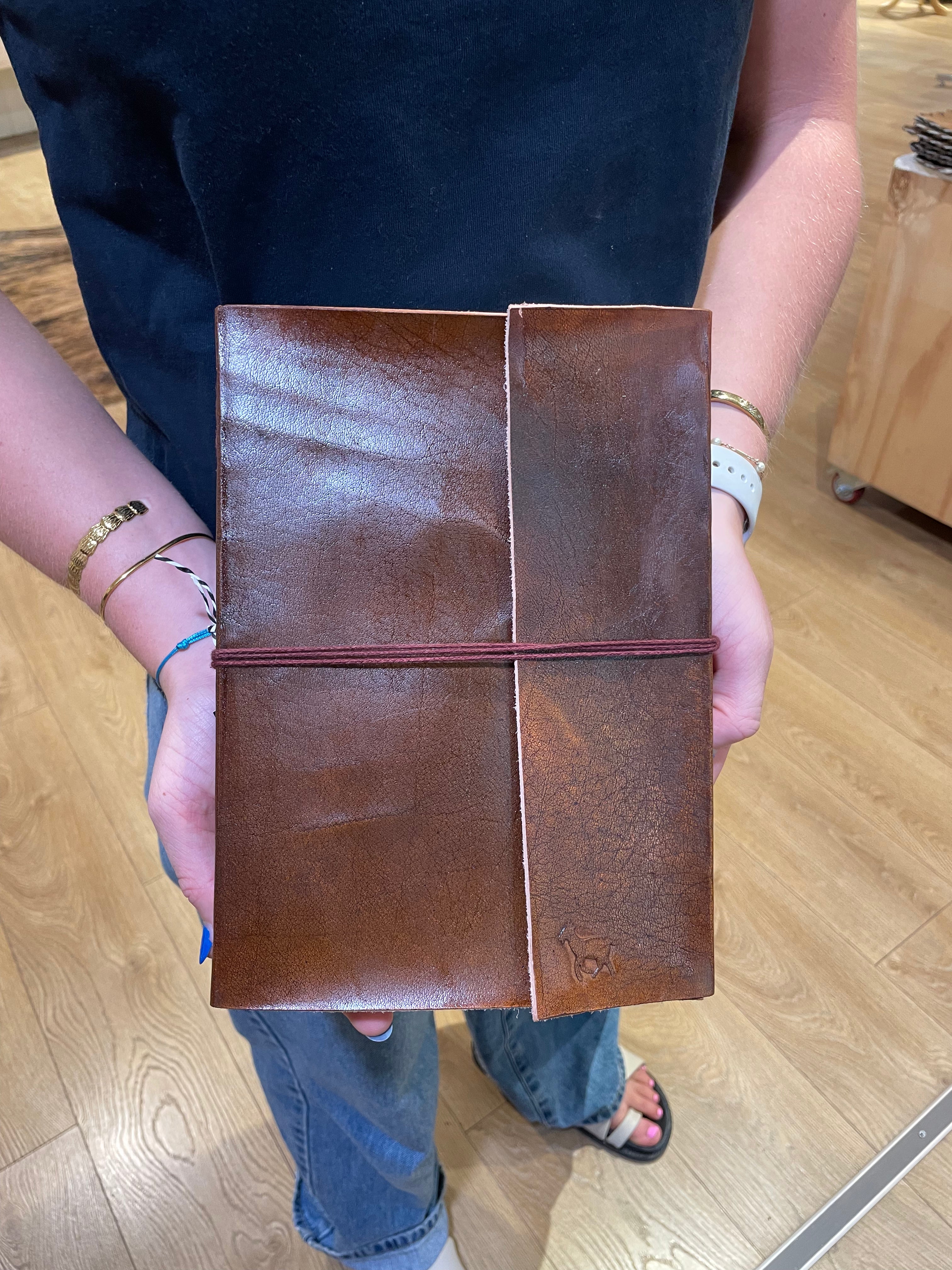 Leather Bound Notebook, Journal Scrap Book, Art Gift