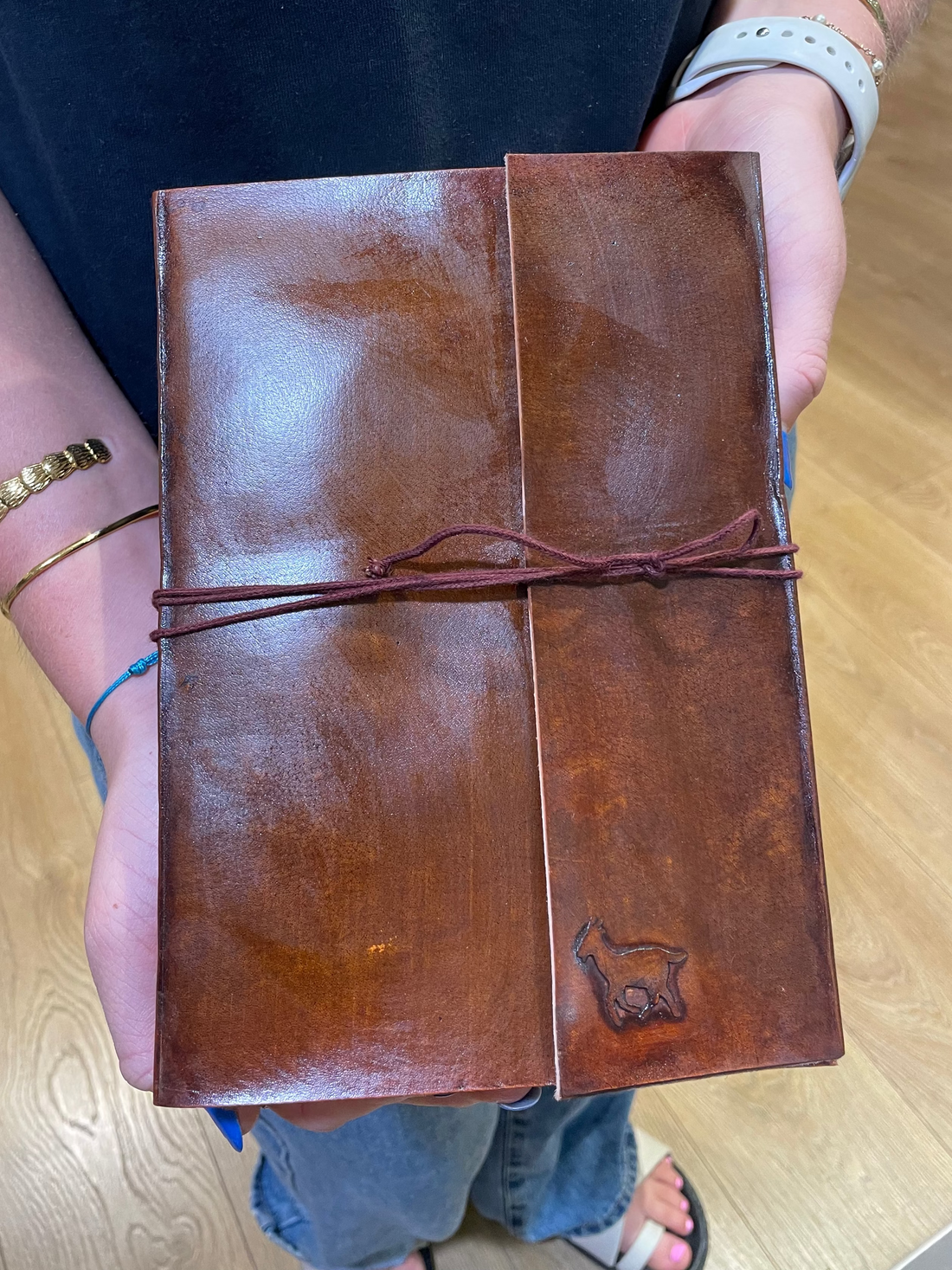 Leather Bound Notebook, Journal Scrap Book, Art Gift