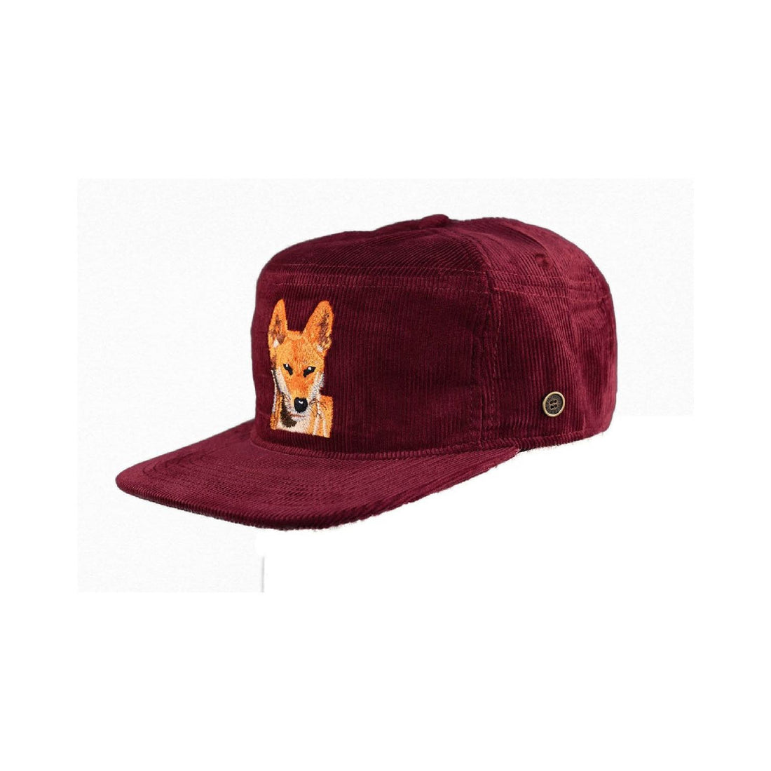 Kids Corduroy Stash Cap in Wine Dingo