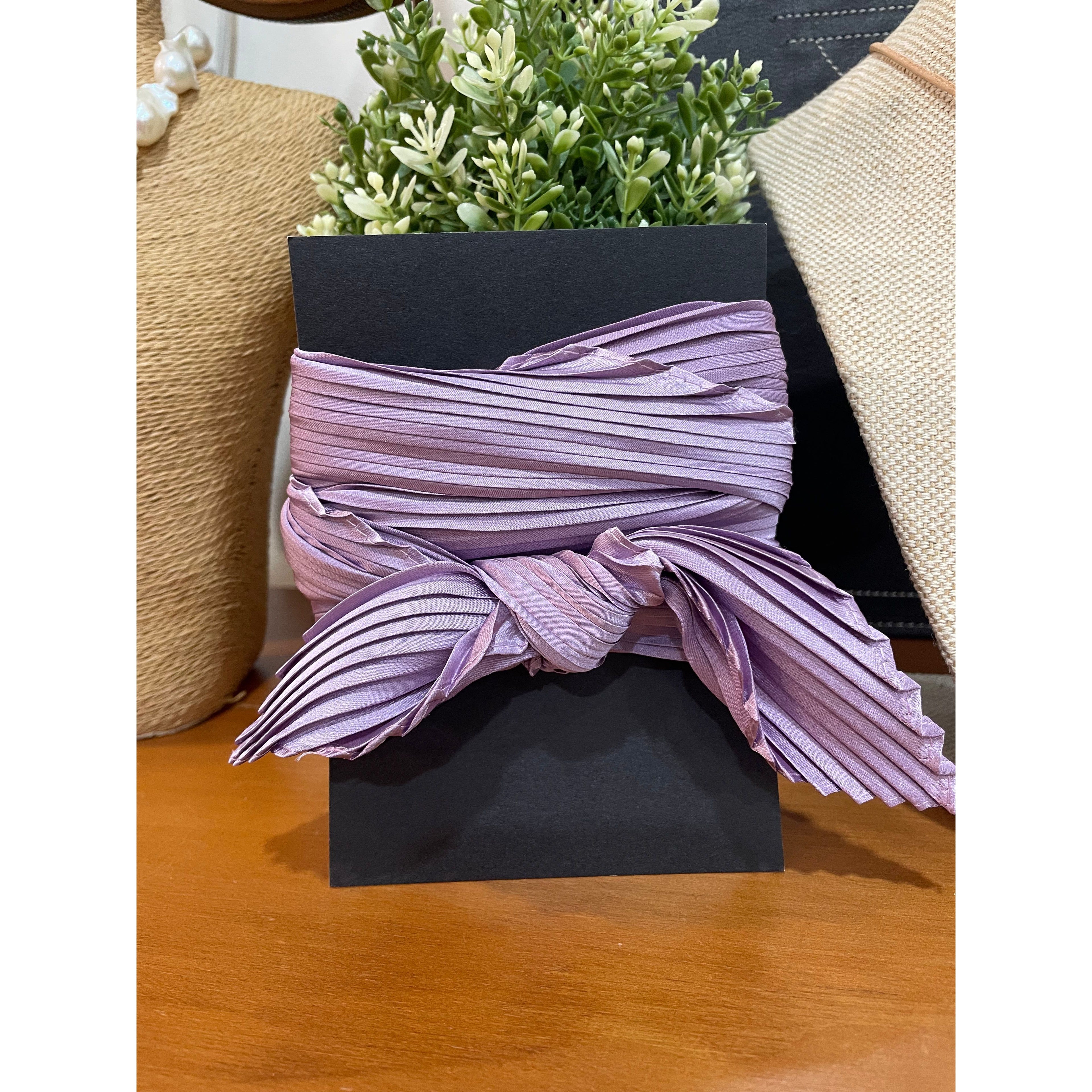 Pleated Silk Twilly Neck Ties