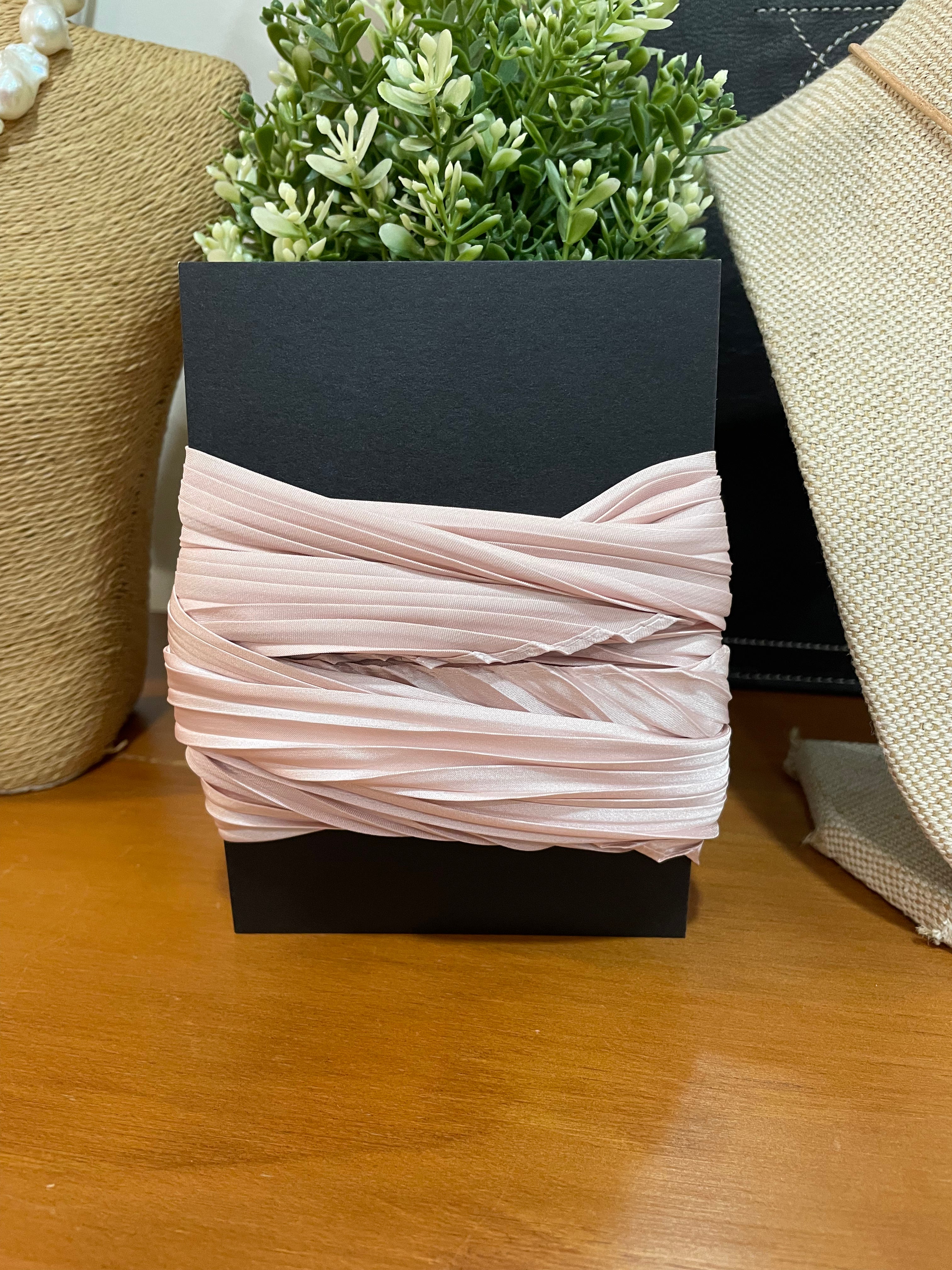 Pleated Silk Twilly Neck Ties