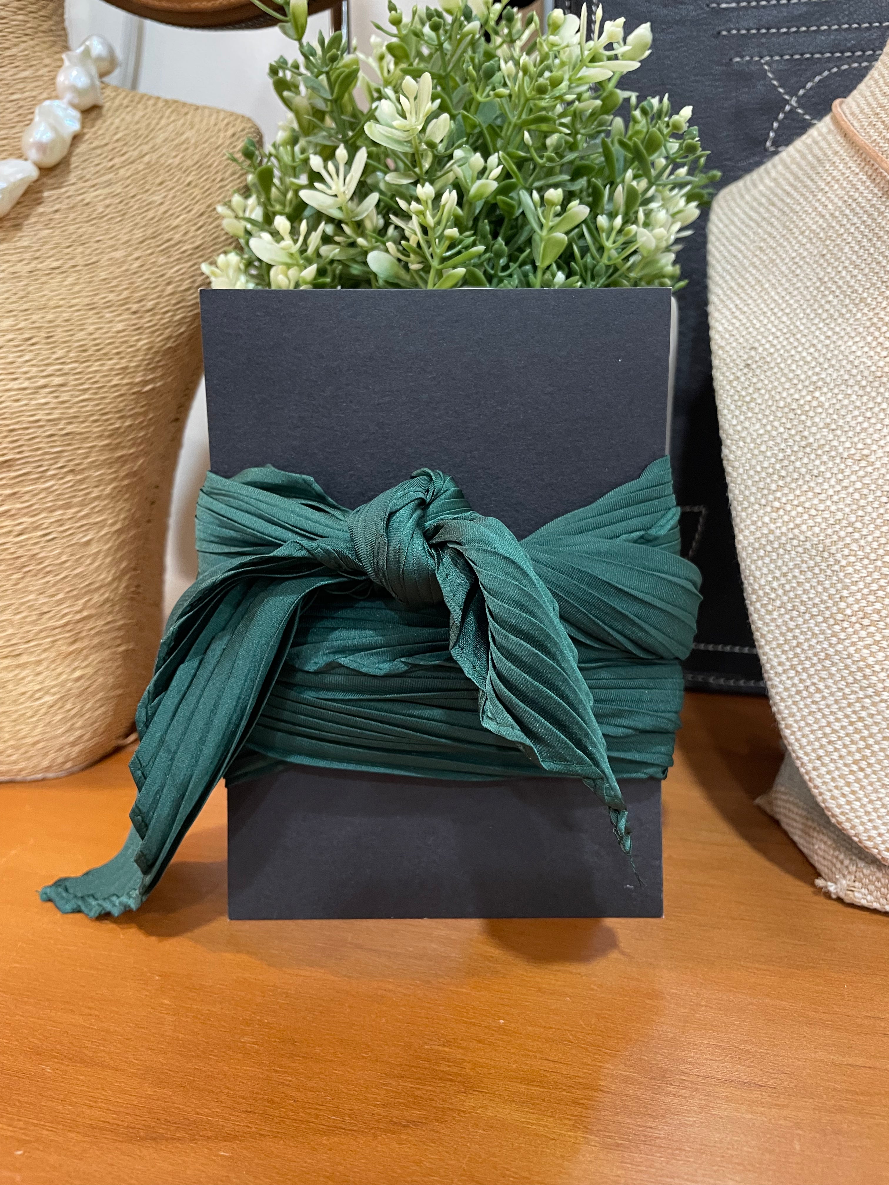 Pleated Silk Twilly Neck Ties