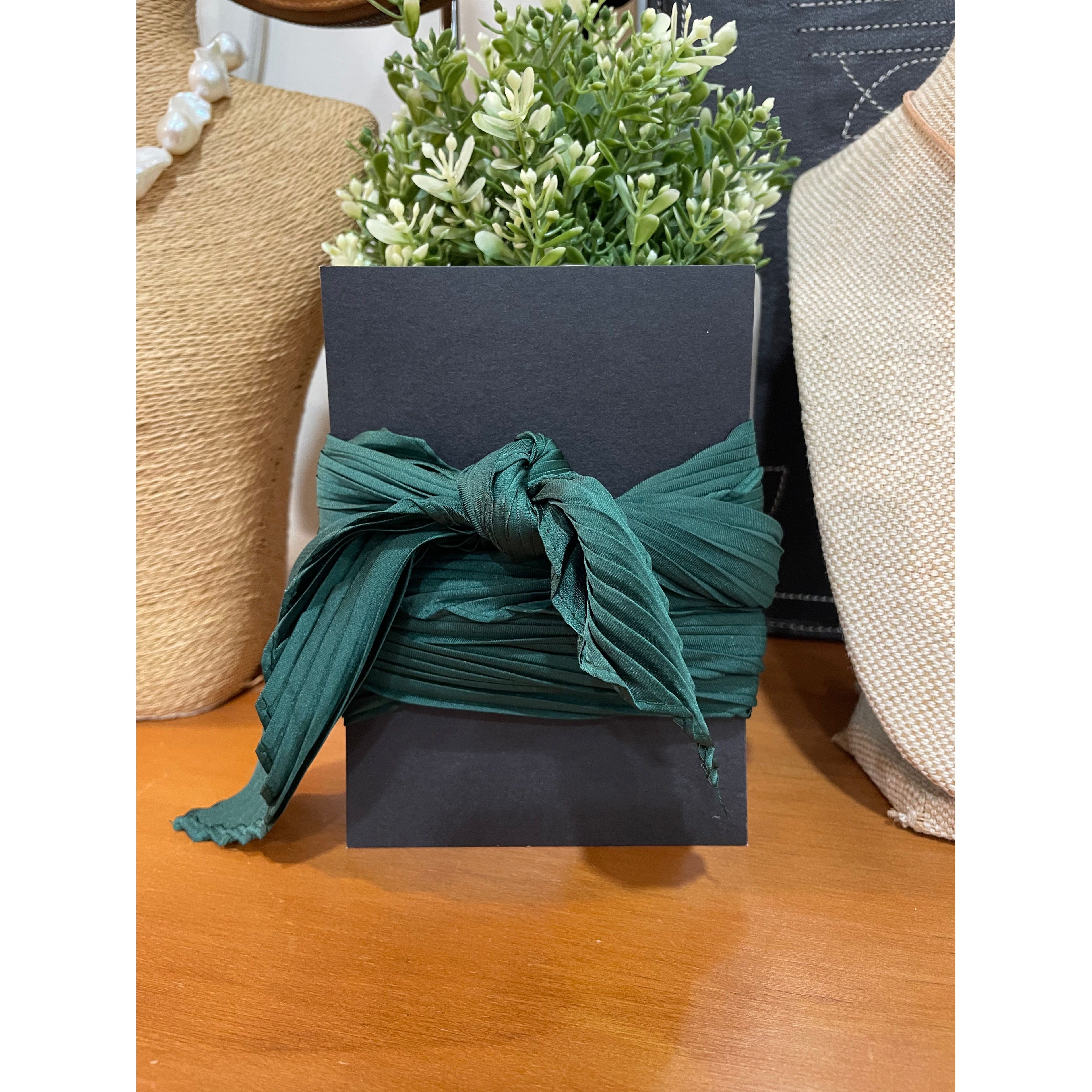Pleated Silk Twilly Neck Ties
