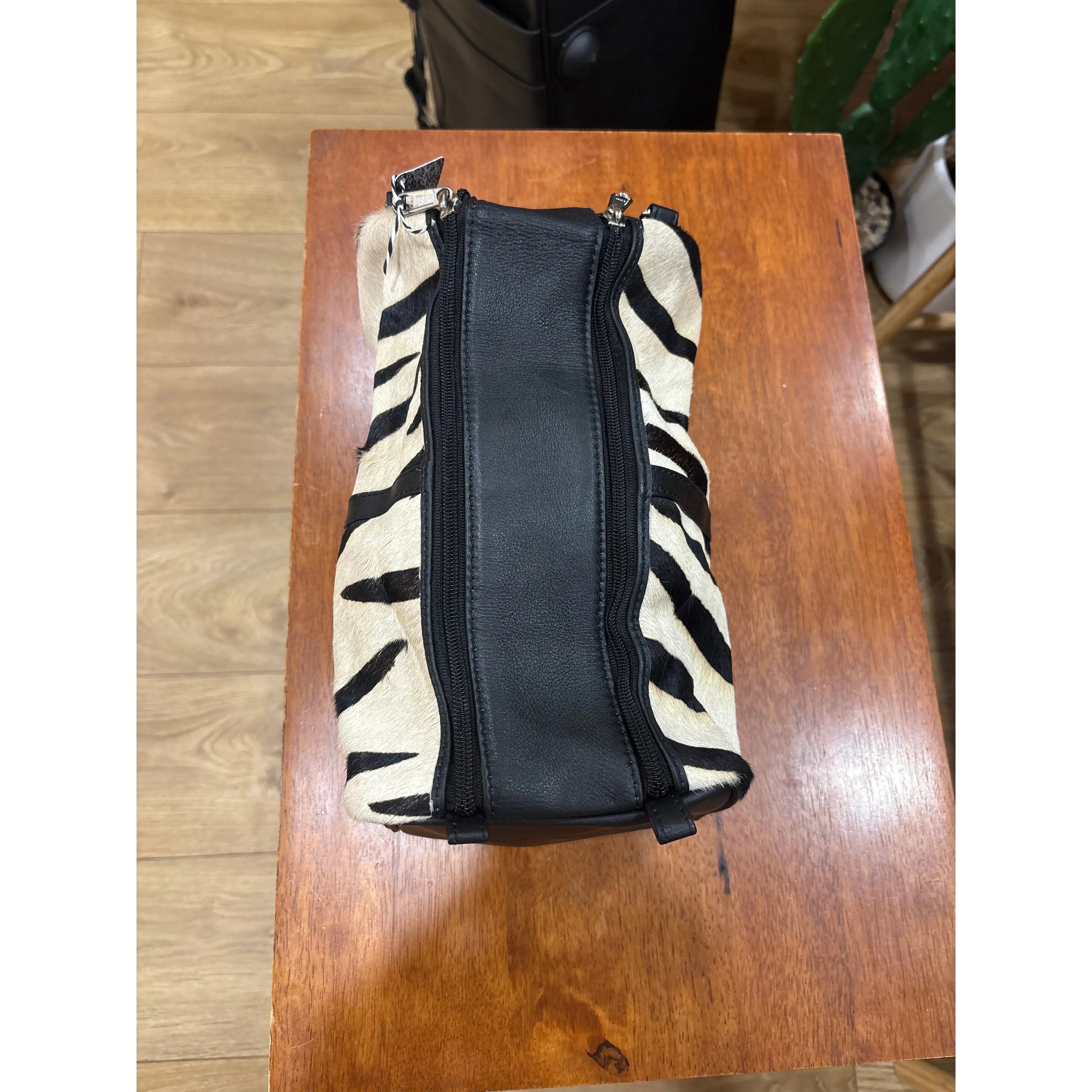 Zebra Hide Toiletry Bag