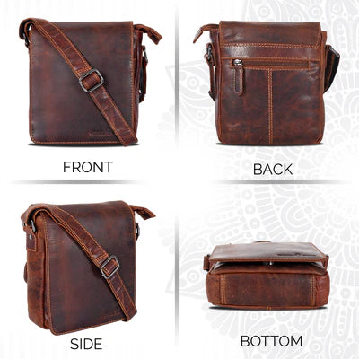 Leather Shoulder Crossbody Bag - 191048