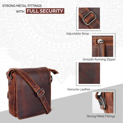 Leather Shoulder Crossbody Bag - 191048
