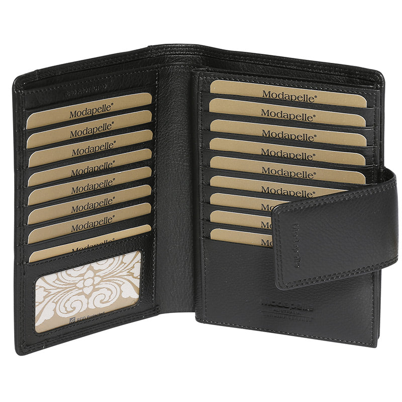 Black Leather Card Wallet