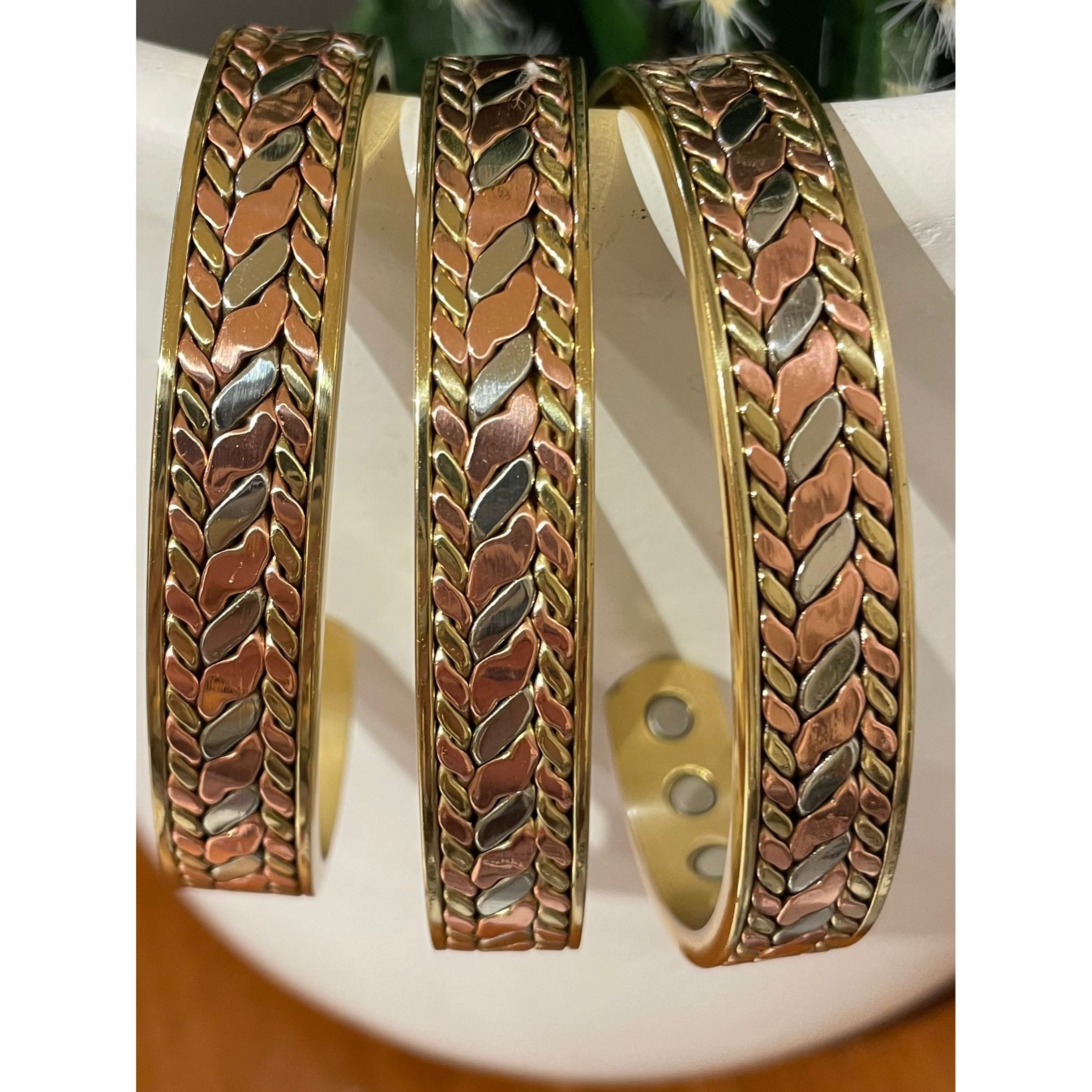 Copper Band Tri Toned 8 Magnets for increased benefits