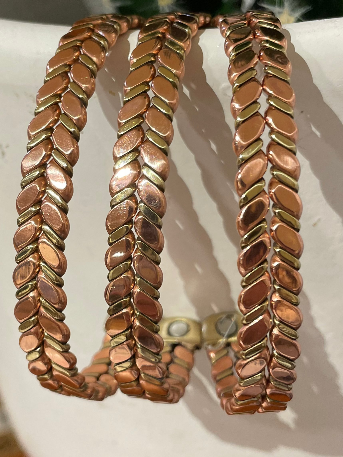 Copper Band tri tone braid