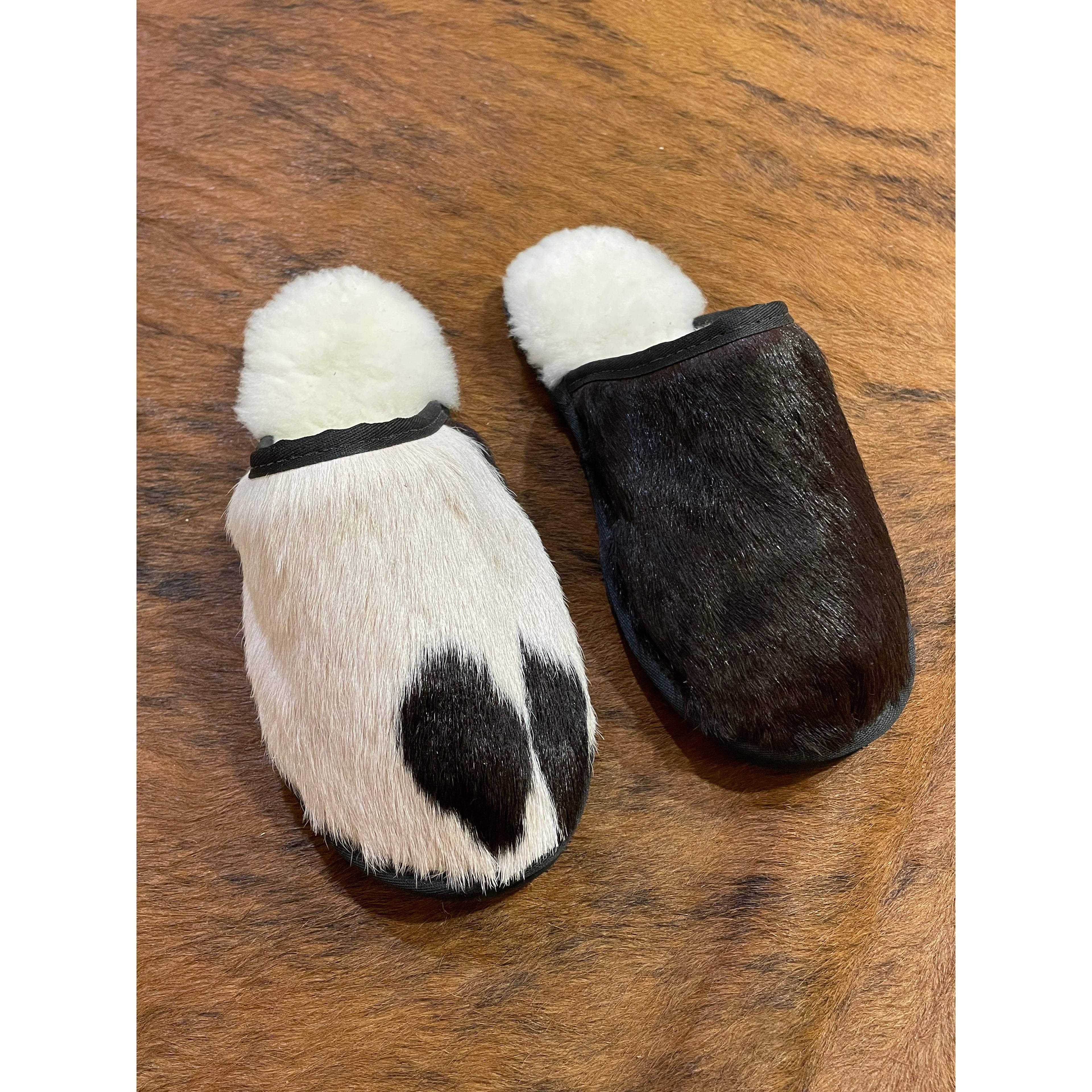 Cowhide Slippers