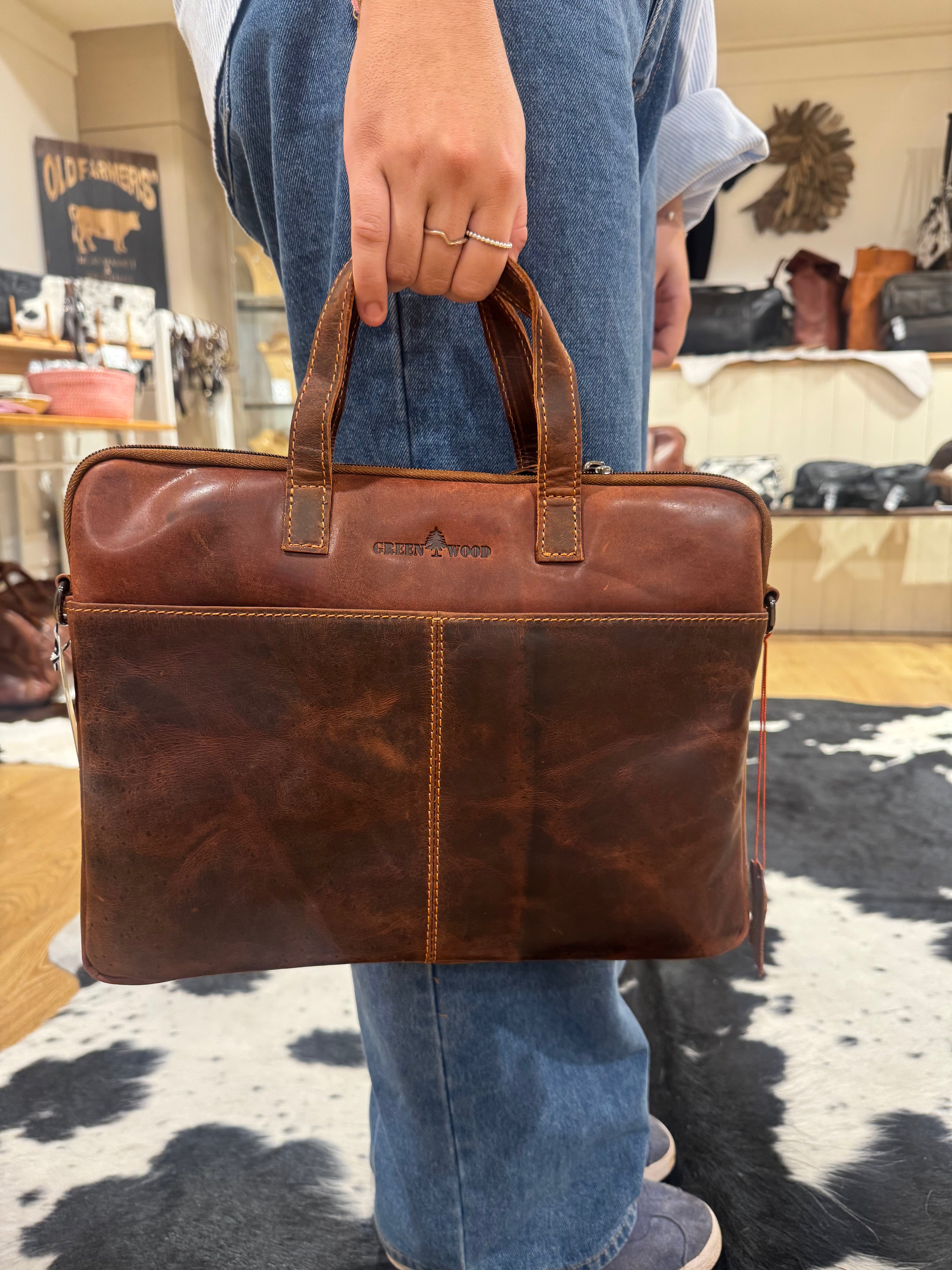 Leather Laptop Bag LP - 05