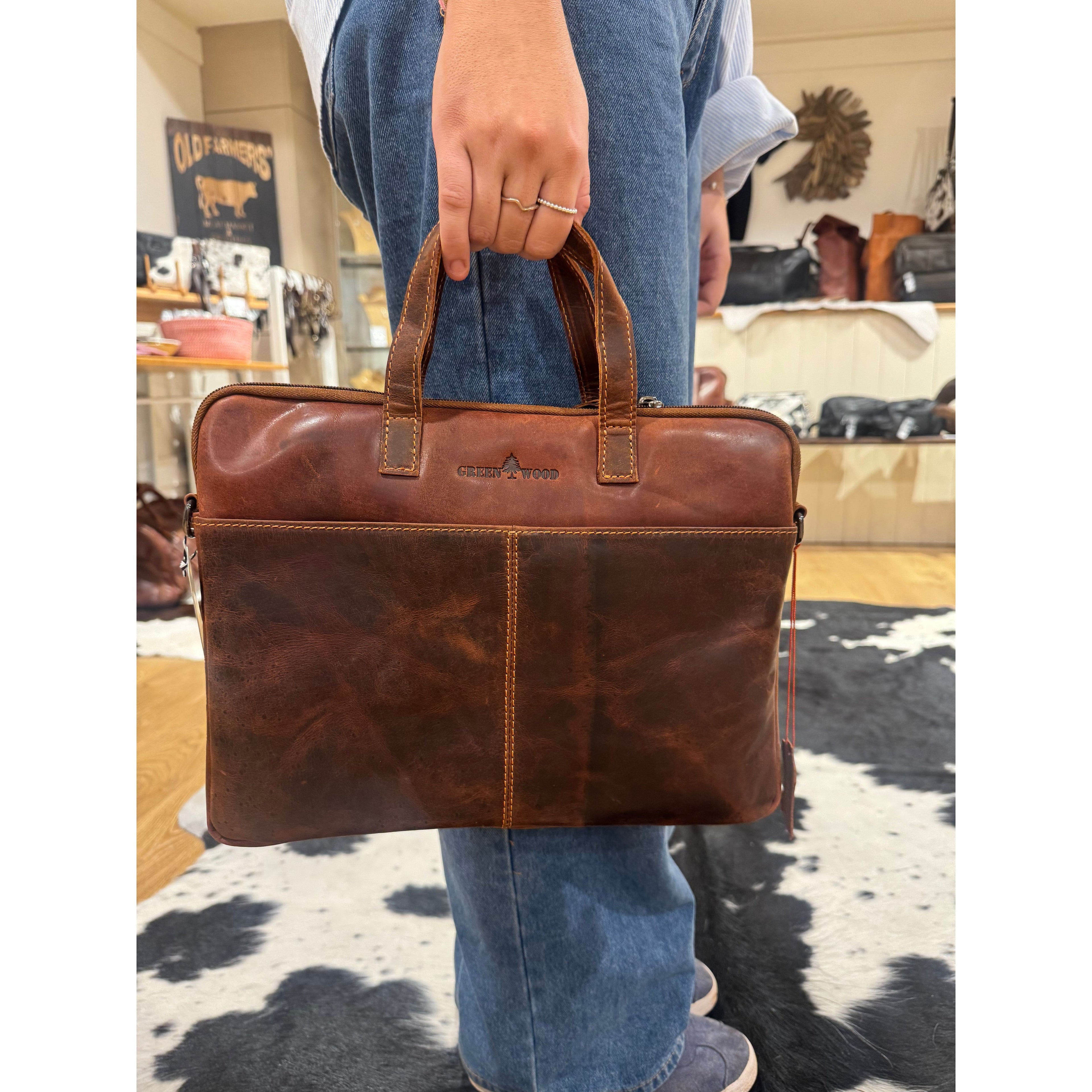 Leather Laptop Bag LP05