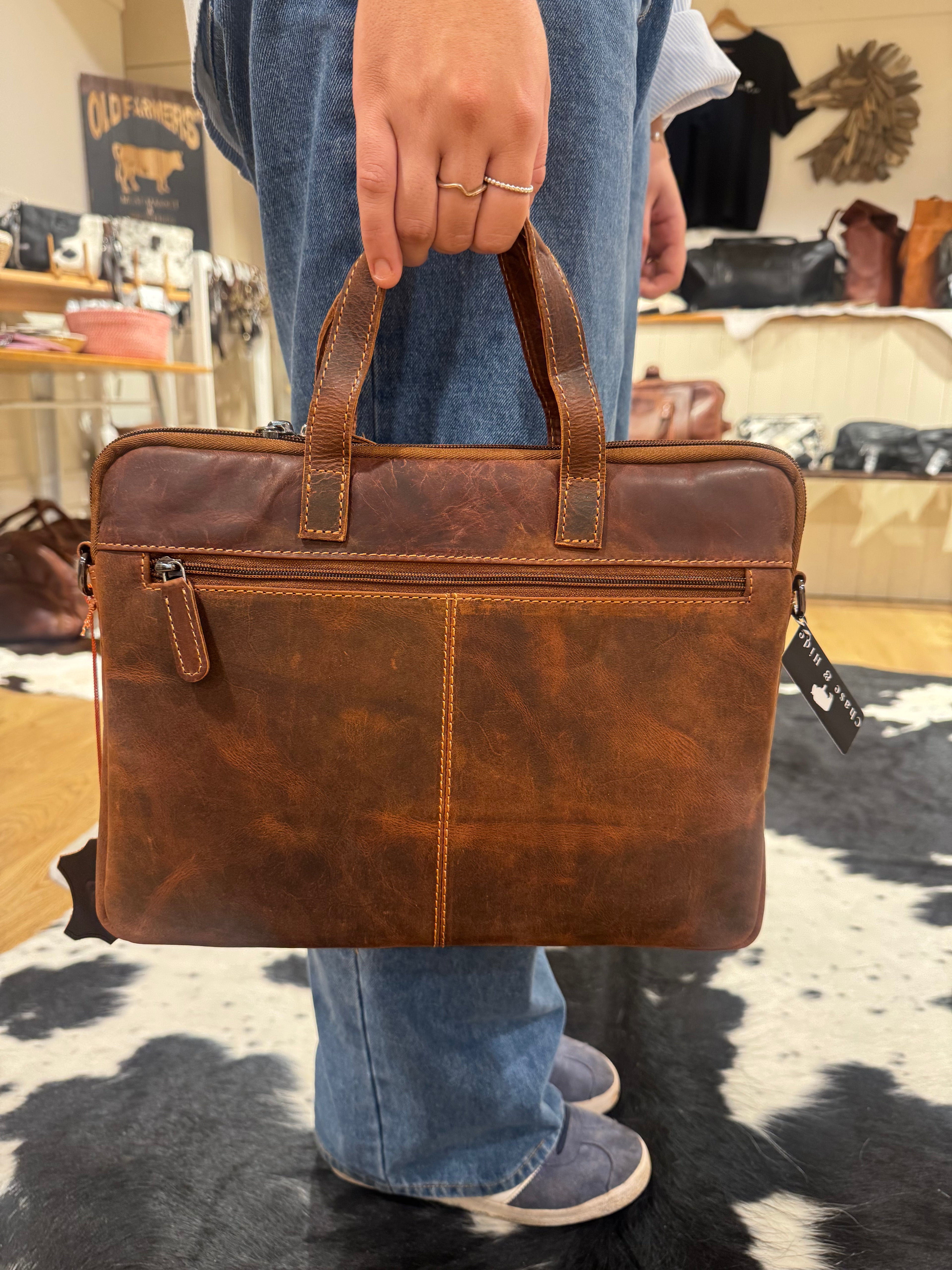 Leather Laptop Bag LP - 05