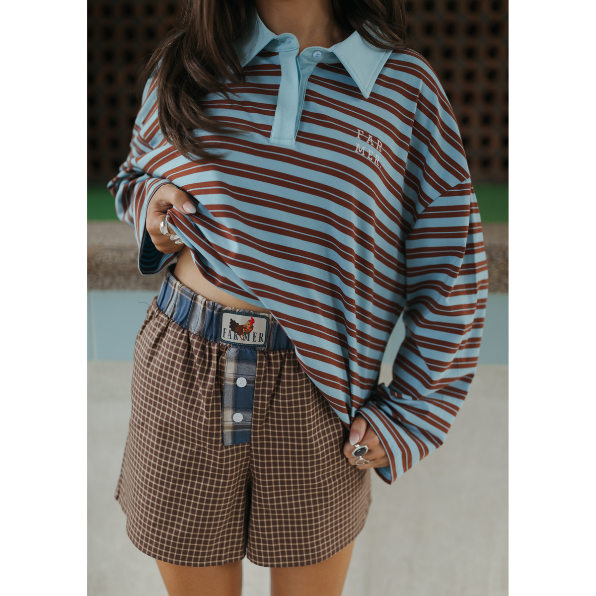 FAR MER Cocky Plaid Box Brief