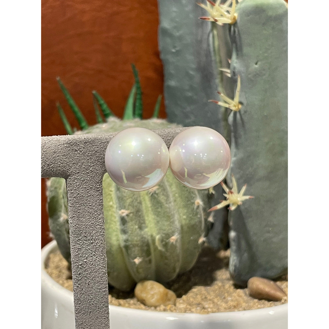Glass Pearl Studs 18mm