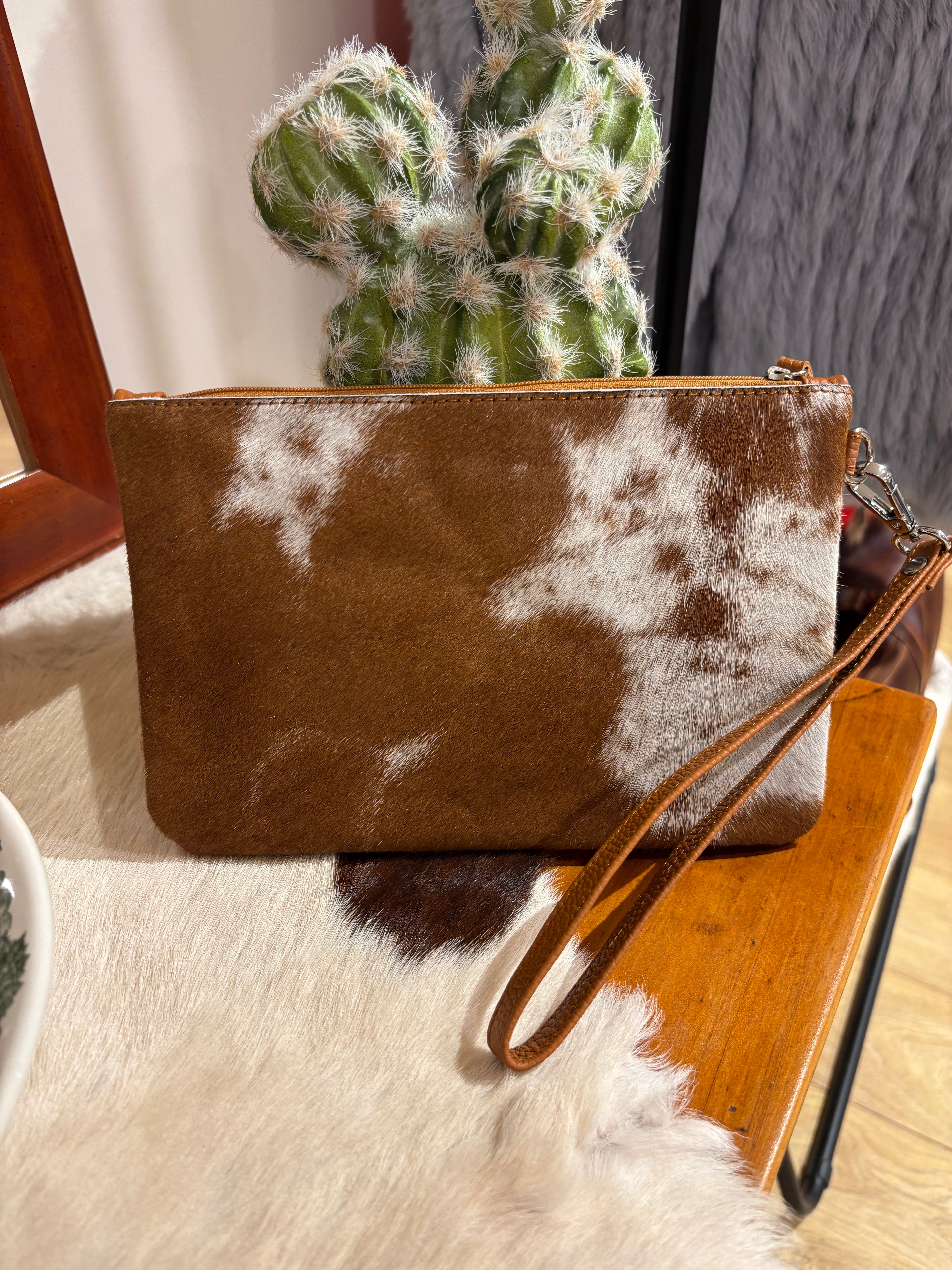Large Hide Clutch
