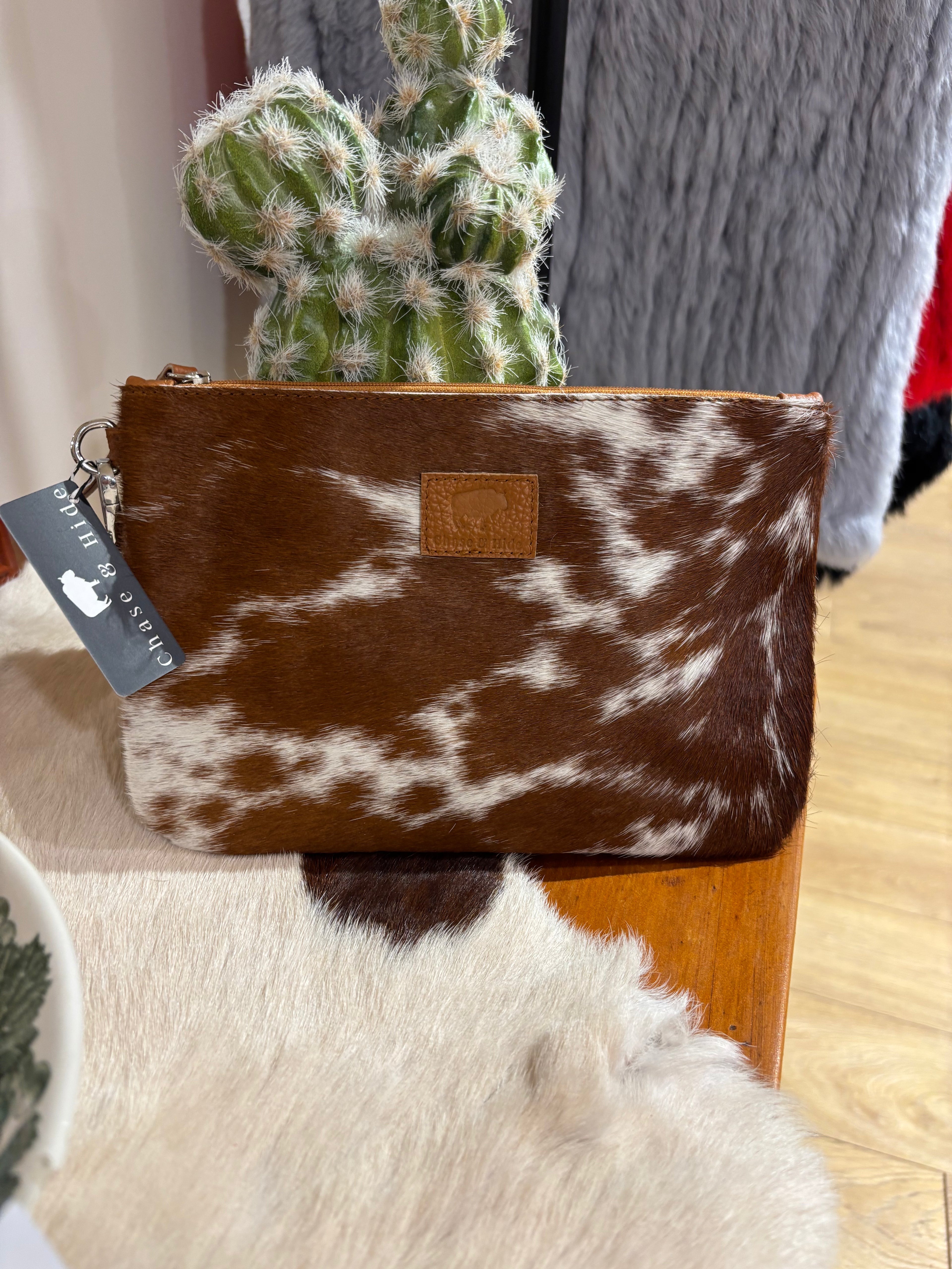 Large Hide Clutch