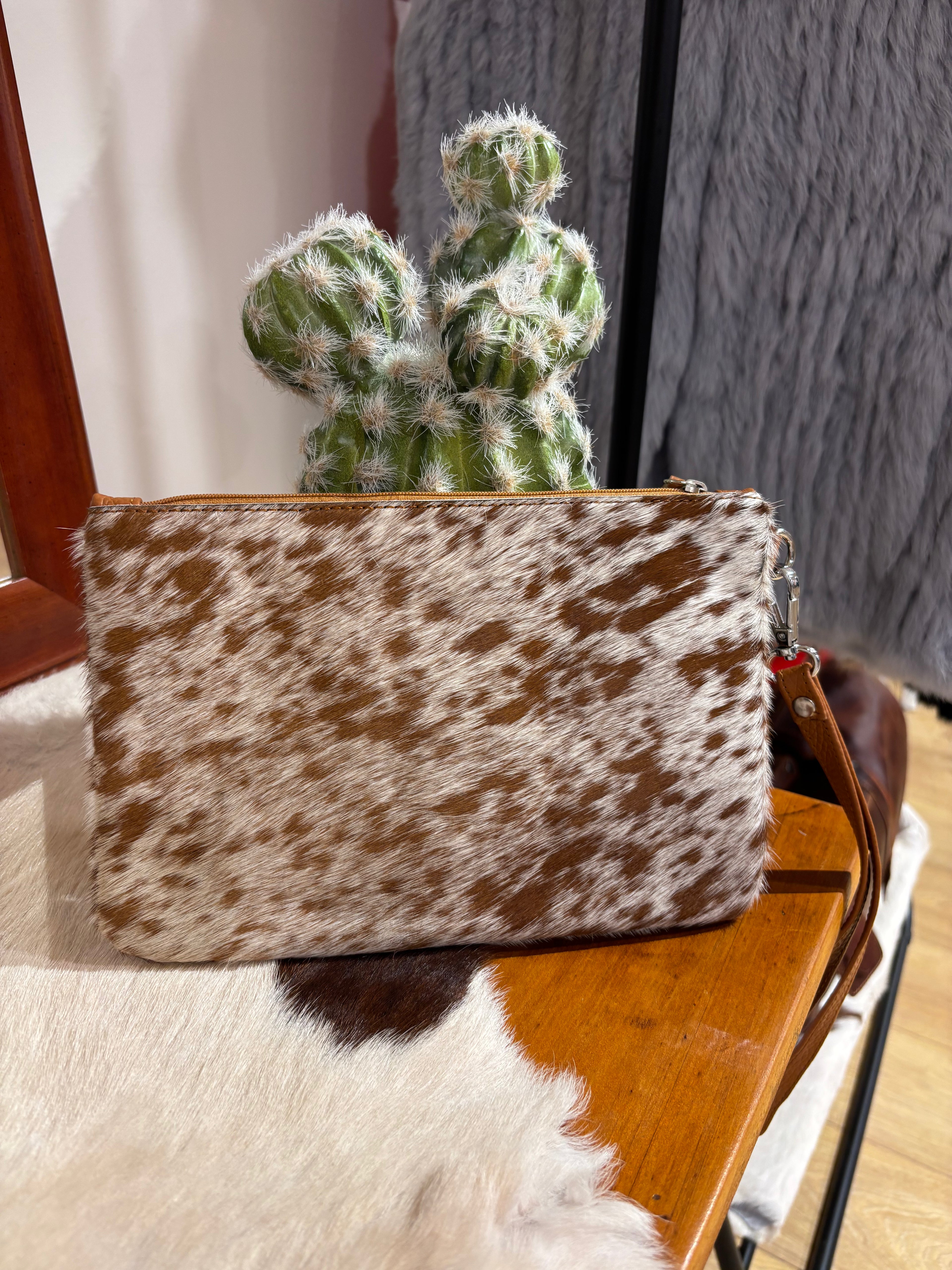 Large Hide Clutch
