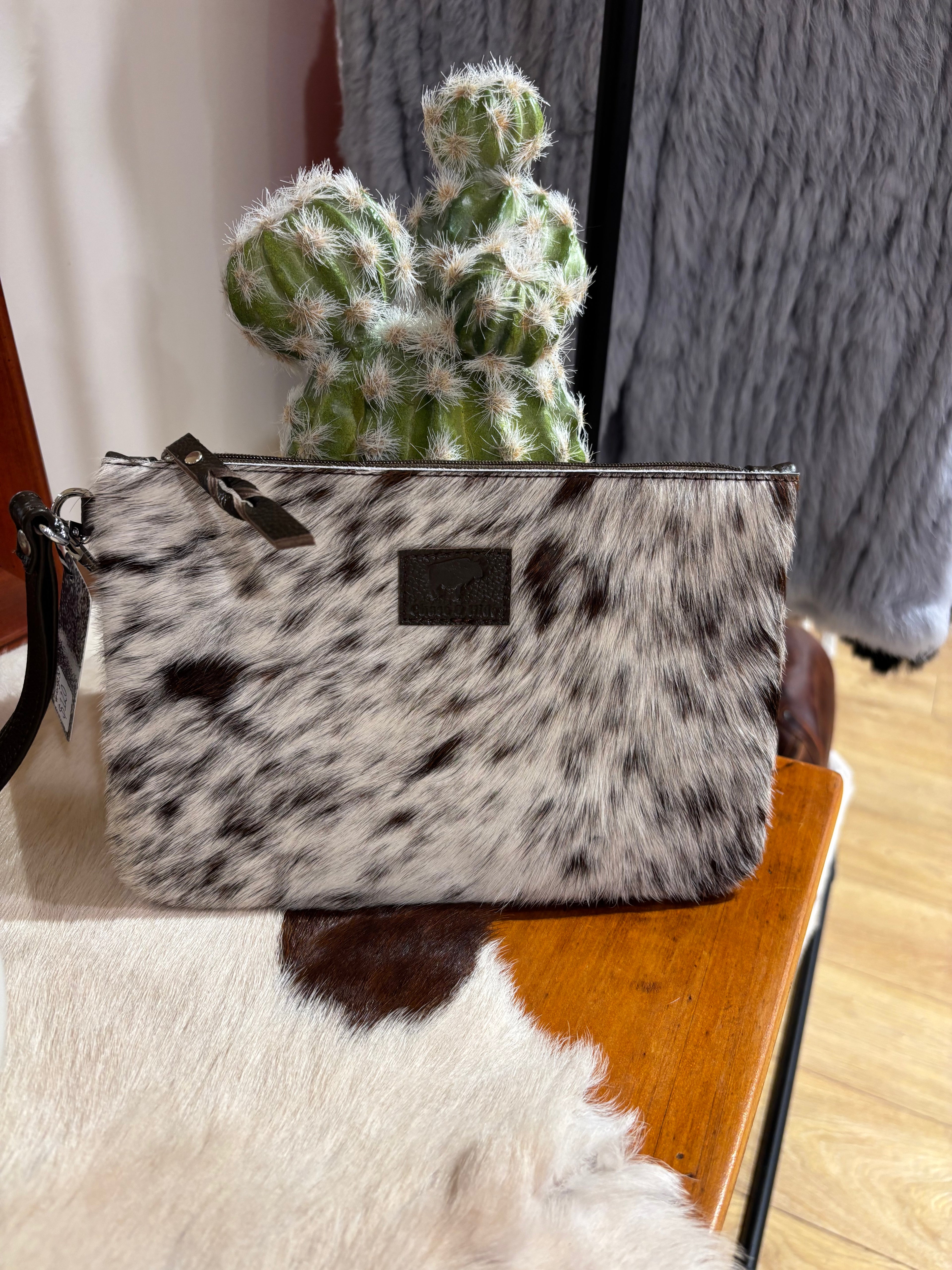 Large Hide Clutch