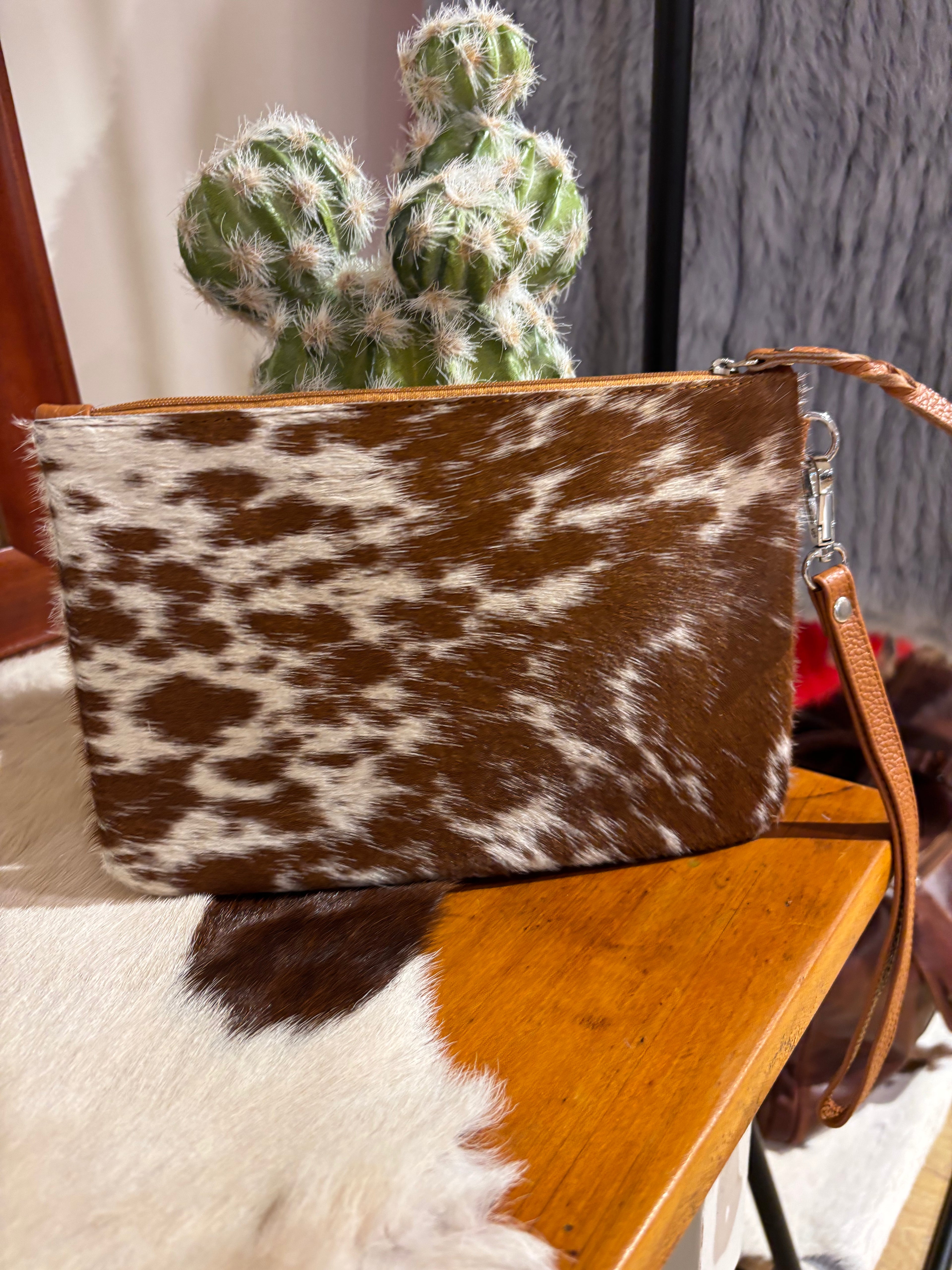 Large Hide Clutch