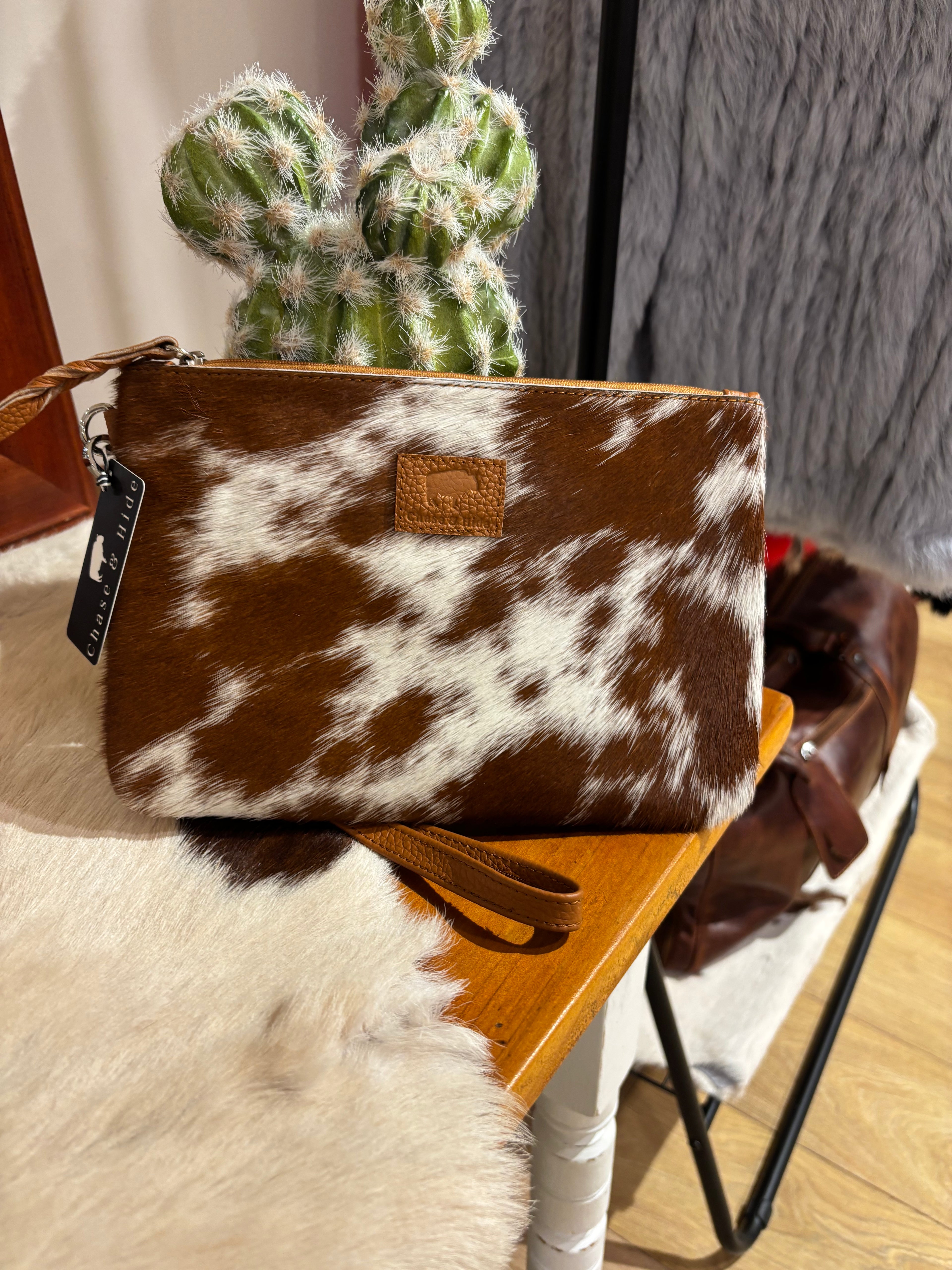 Large Hide Clutch