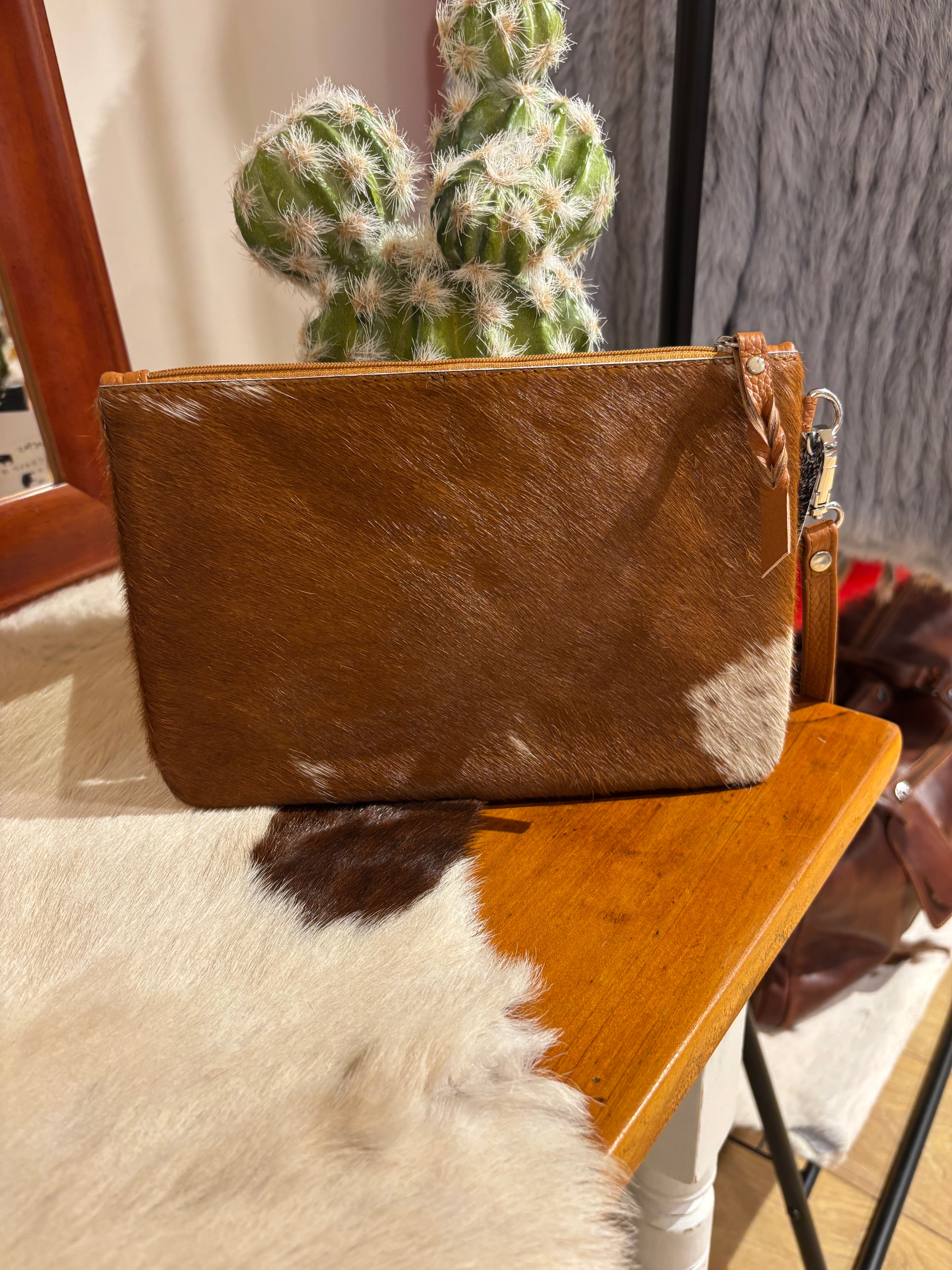 Large Hide Clutch