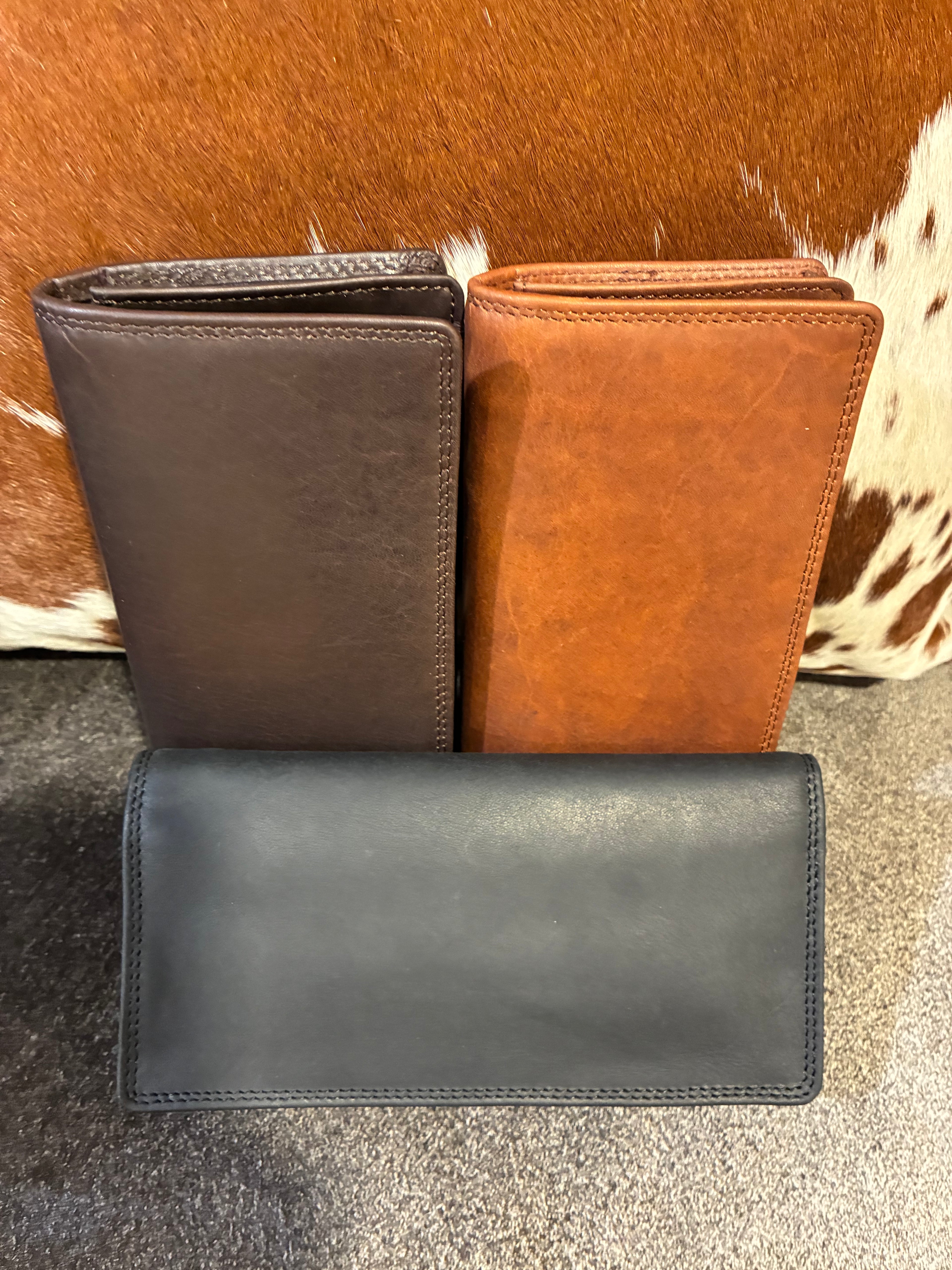 Vintage Leather Mens Slim Coat Wallet