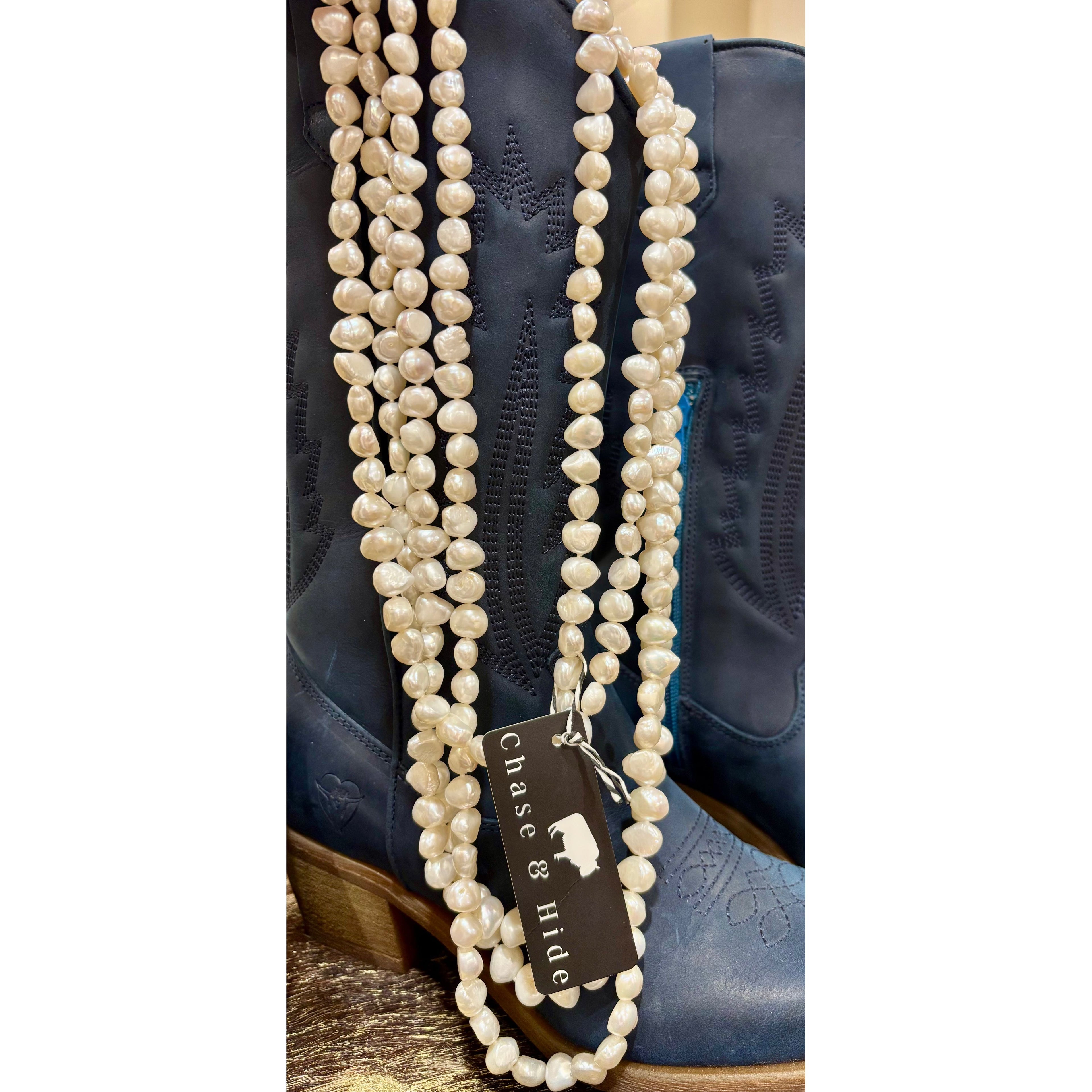 White Nugget Freshwater pearls strand