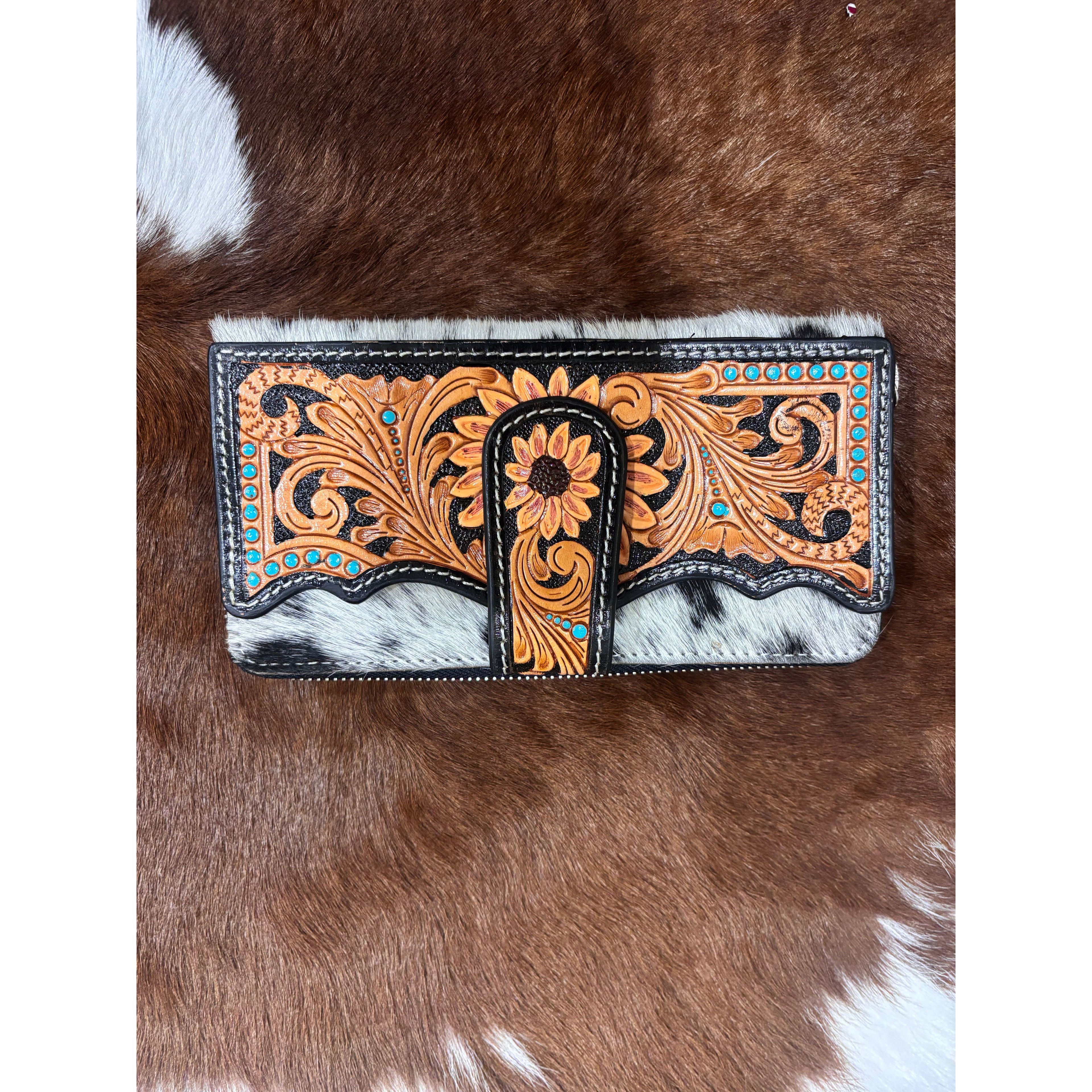 Sunflower Tooling Wallet -