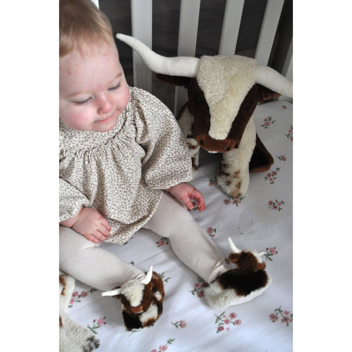 Texas Longhorn Highland Medium Soft Toy Cow - 23cm