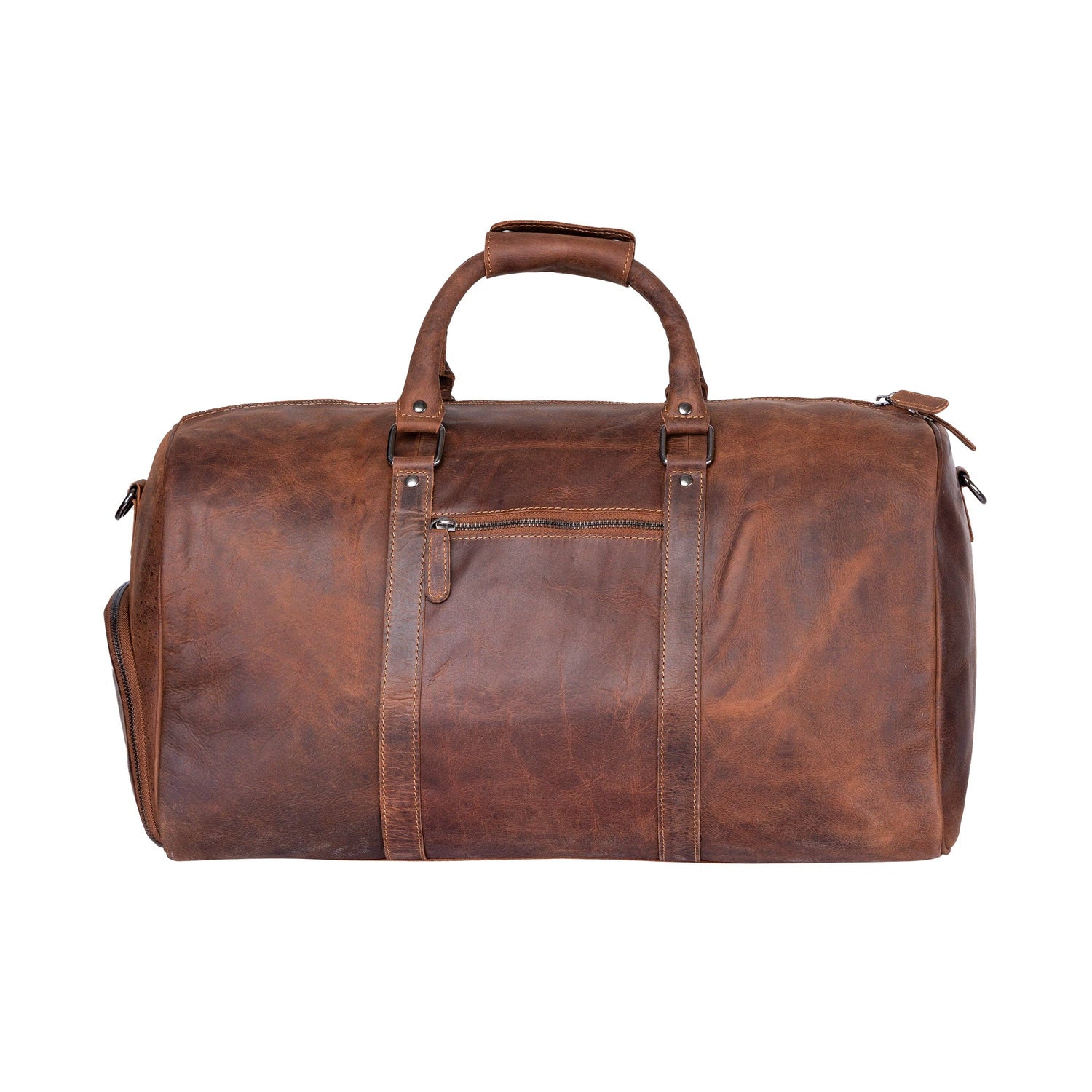 Leather Overnight Bag Milan - Rugged Leather -