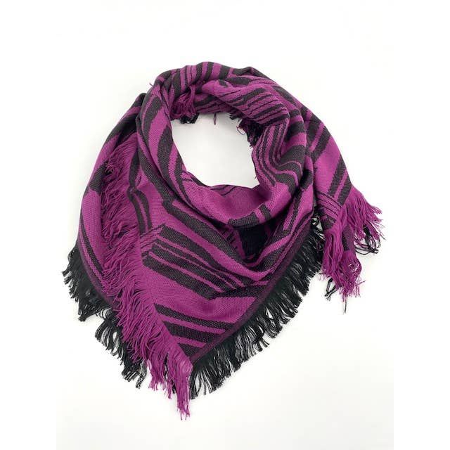Triangle woven scarf Made in France - Acrylic Wool