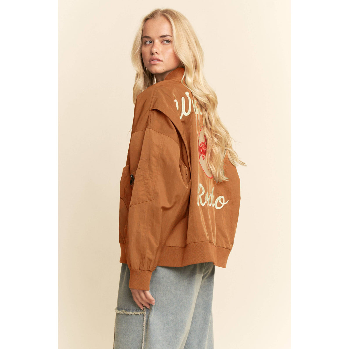 WEST COAST RODEO EMBROIDERED BOMBER JACKET